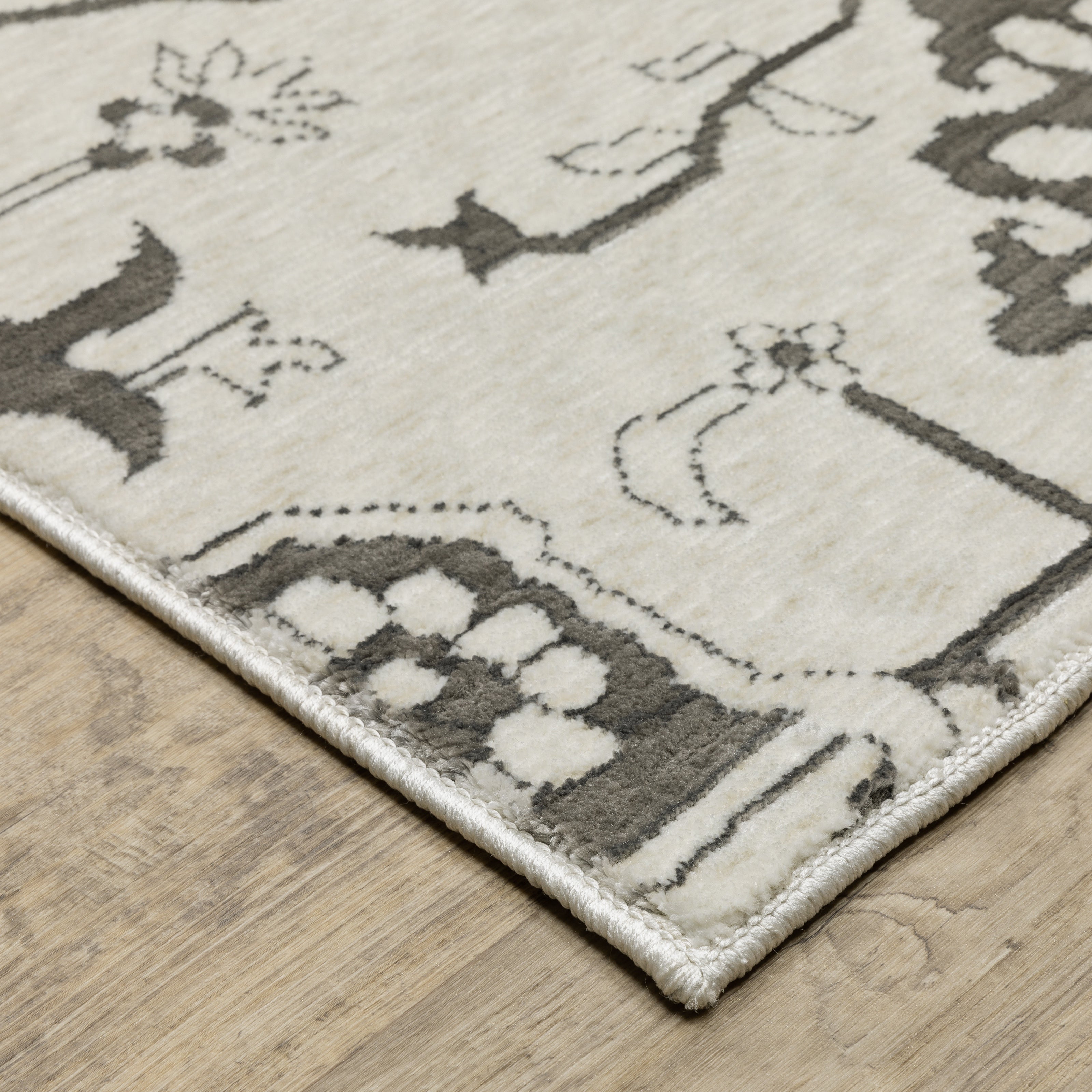 Oriental Weavers Intrigue INT08 Ivory/Grey Area Rug