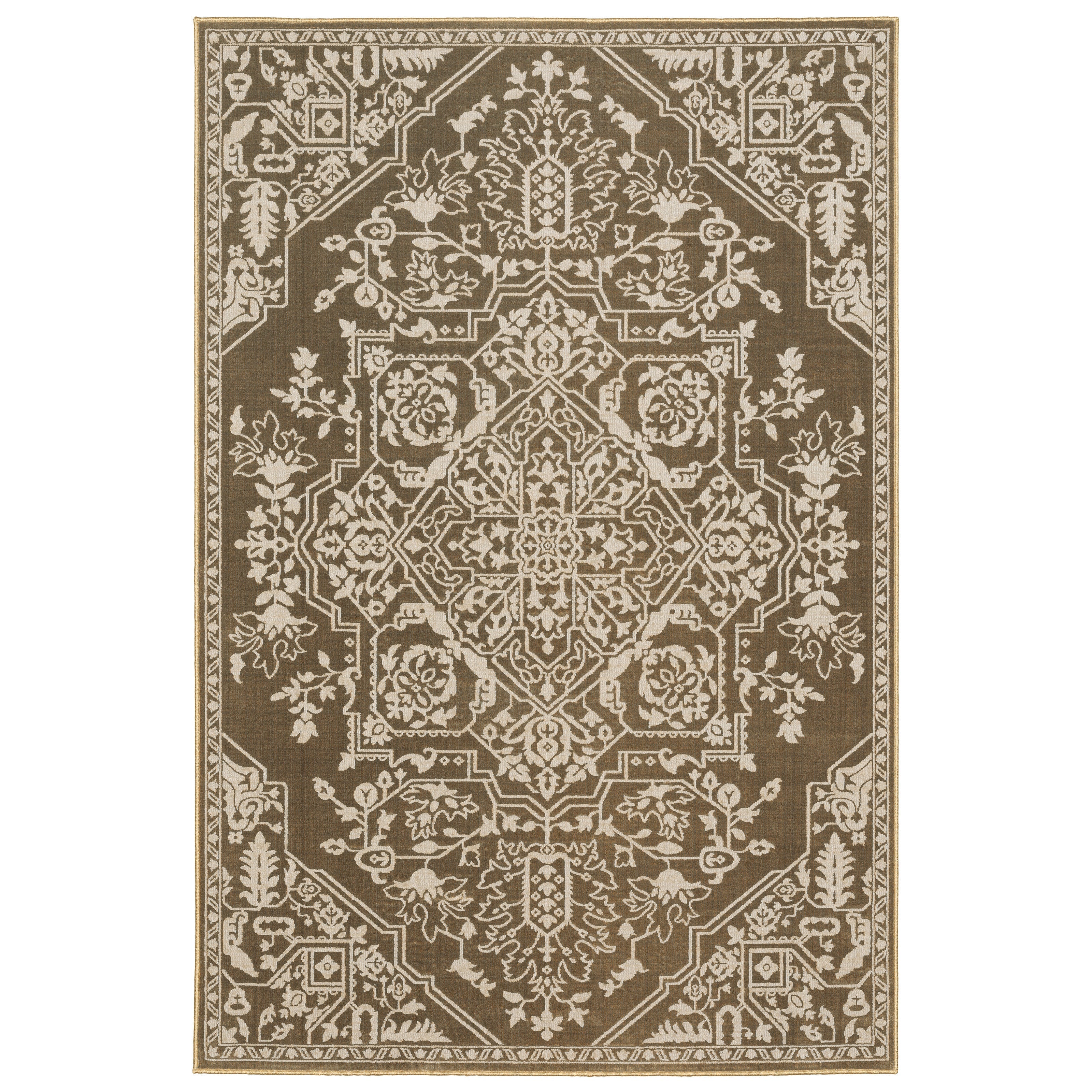 Oriental Weavers Intrigue INT11 Gold/Beige Area Rug