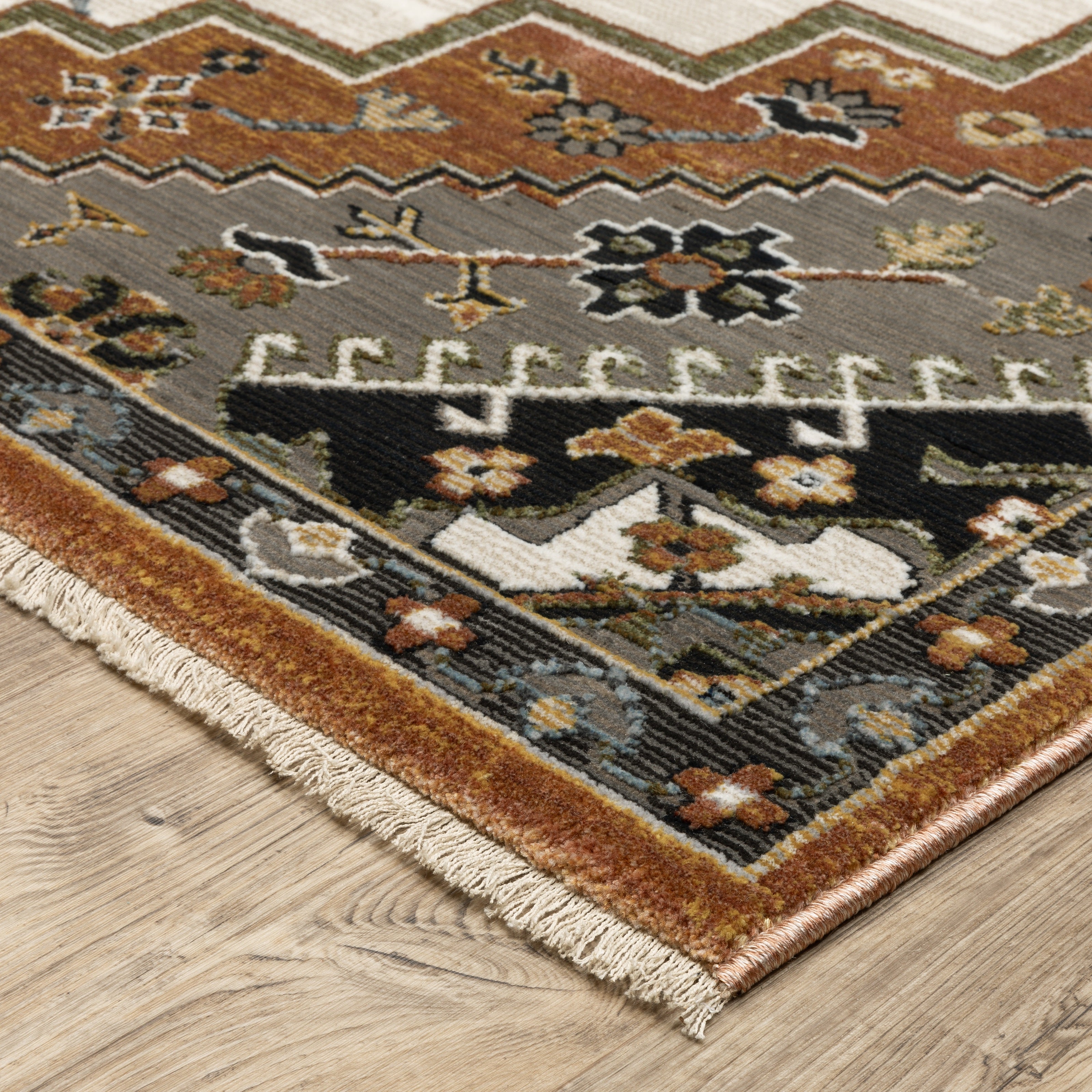 Oriental Weavers Keira KEI03 Rust/Ivory Area Rug