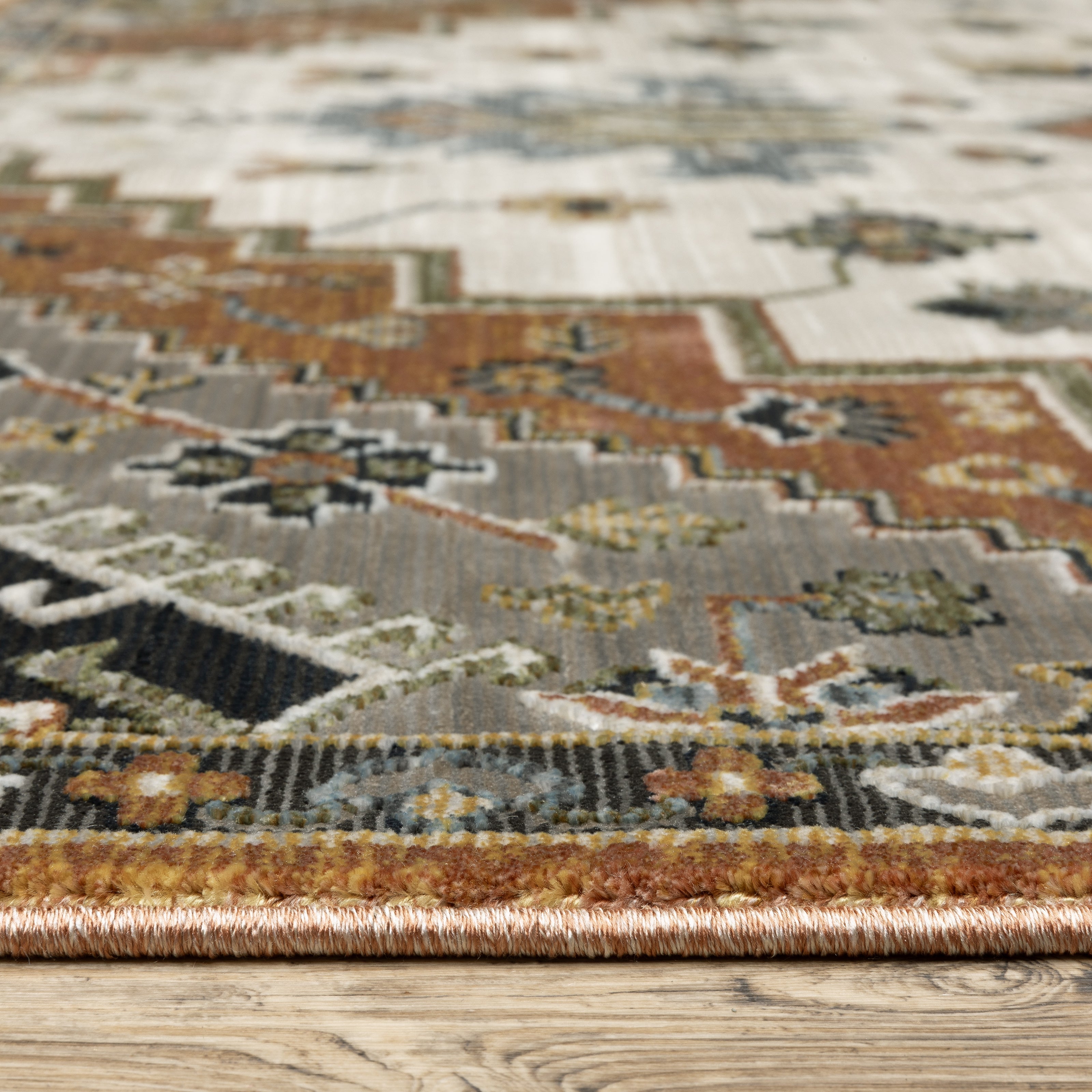 Oriental Weavers Keira KEI03 Rust/Ivory Area Rug