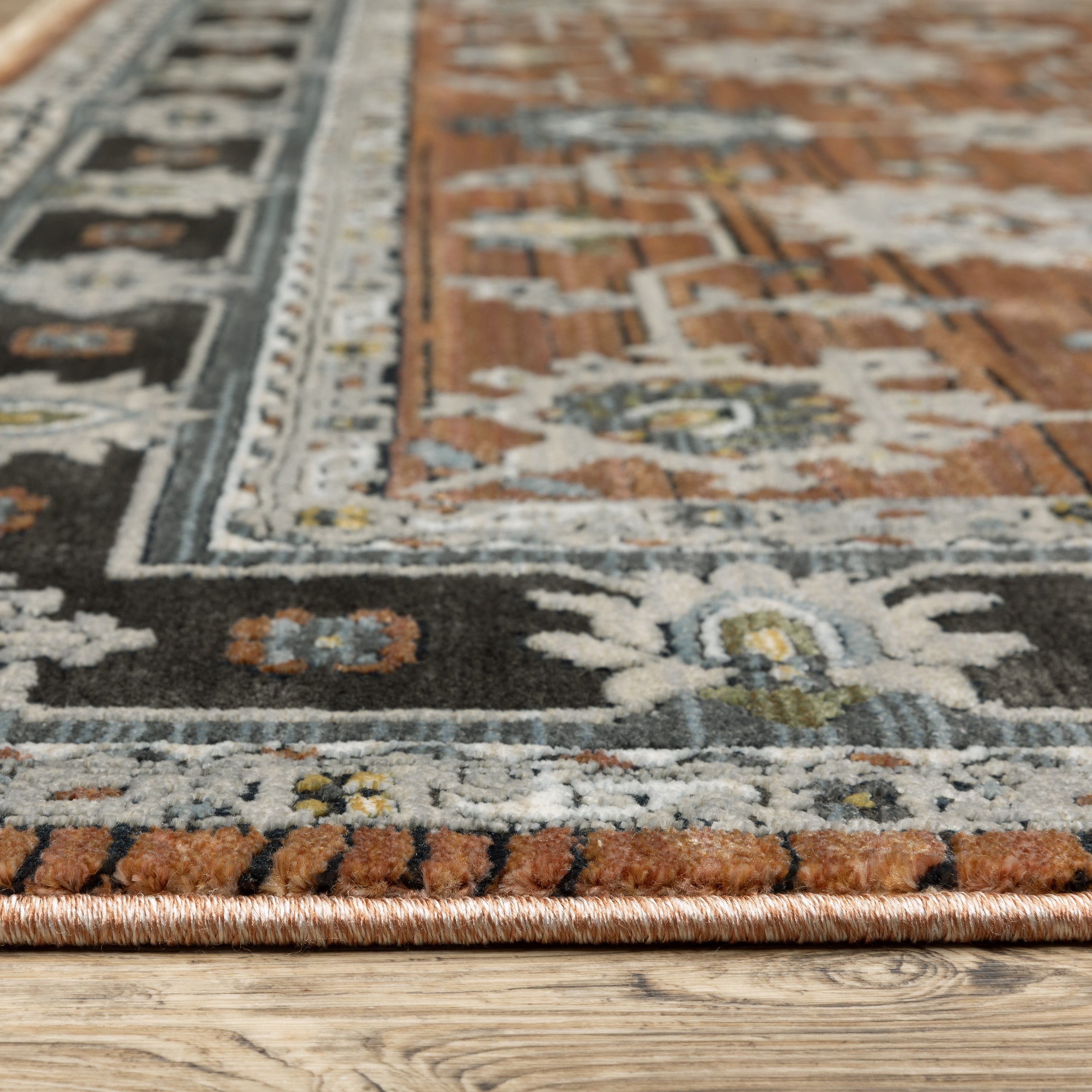 Oriental Weavers Keira KEI05 Rust/Grey Area Rug