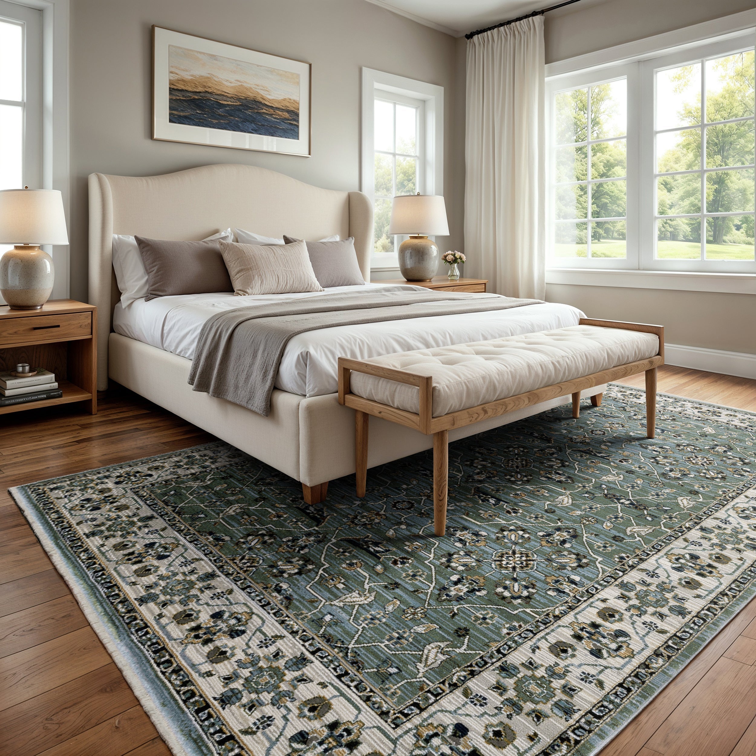 Oriental Weavers Keira KEI07 Blue/Green Area Rug