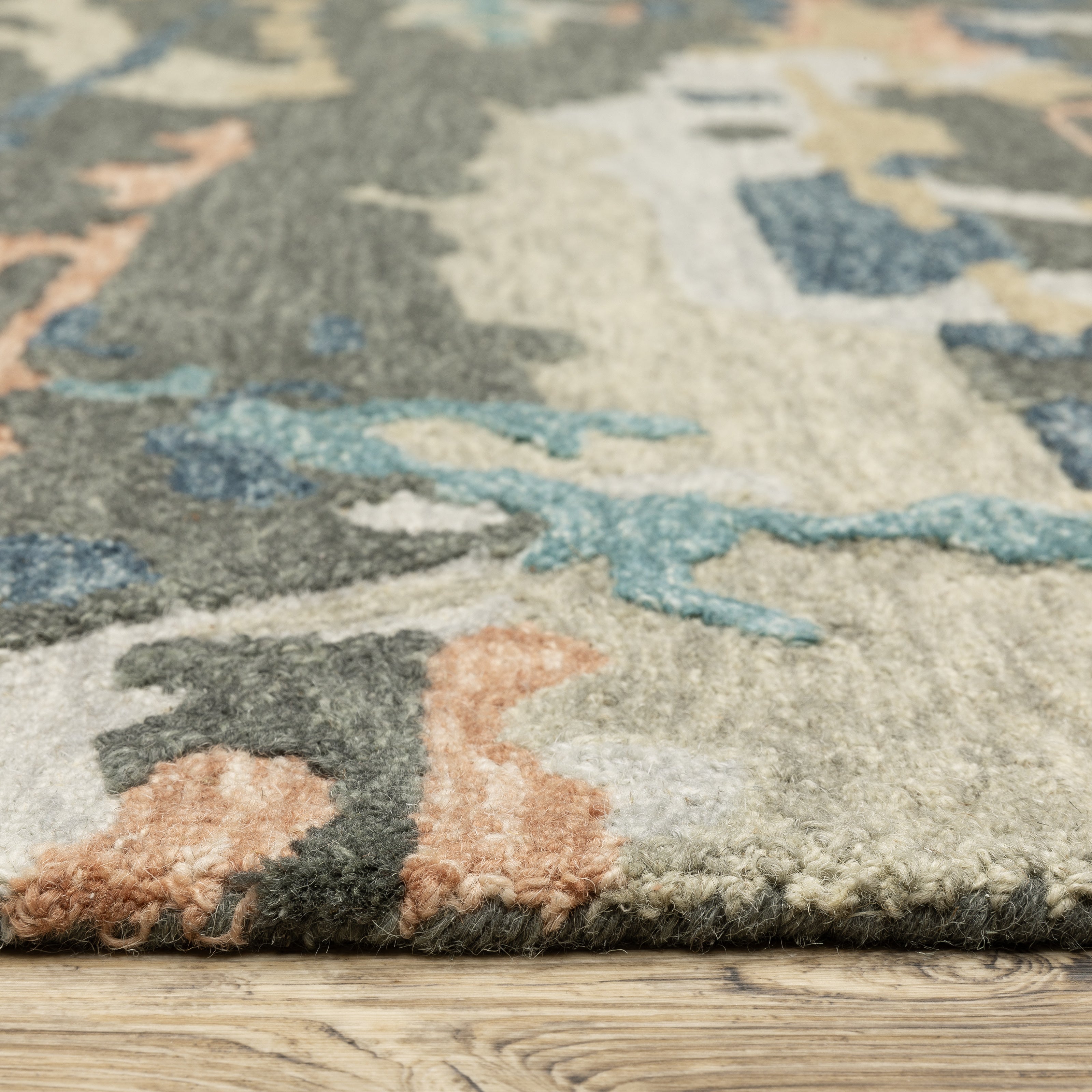 Oriental Weavers Kipton KIP01 Grey/Blue Area Rug