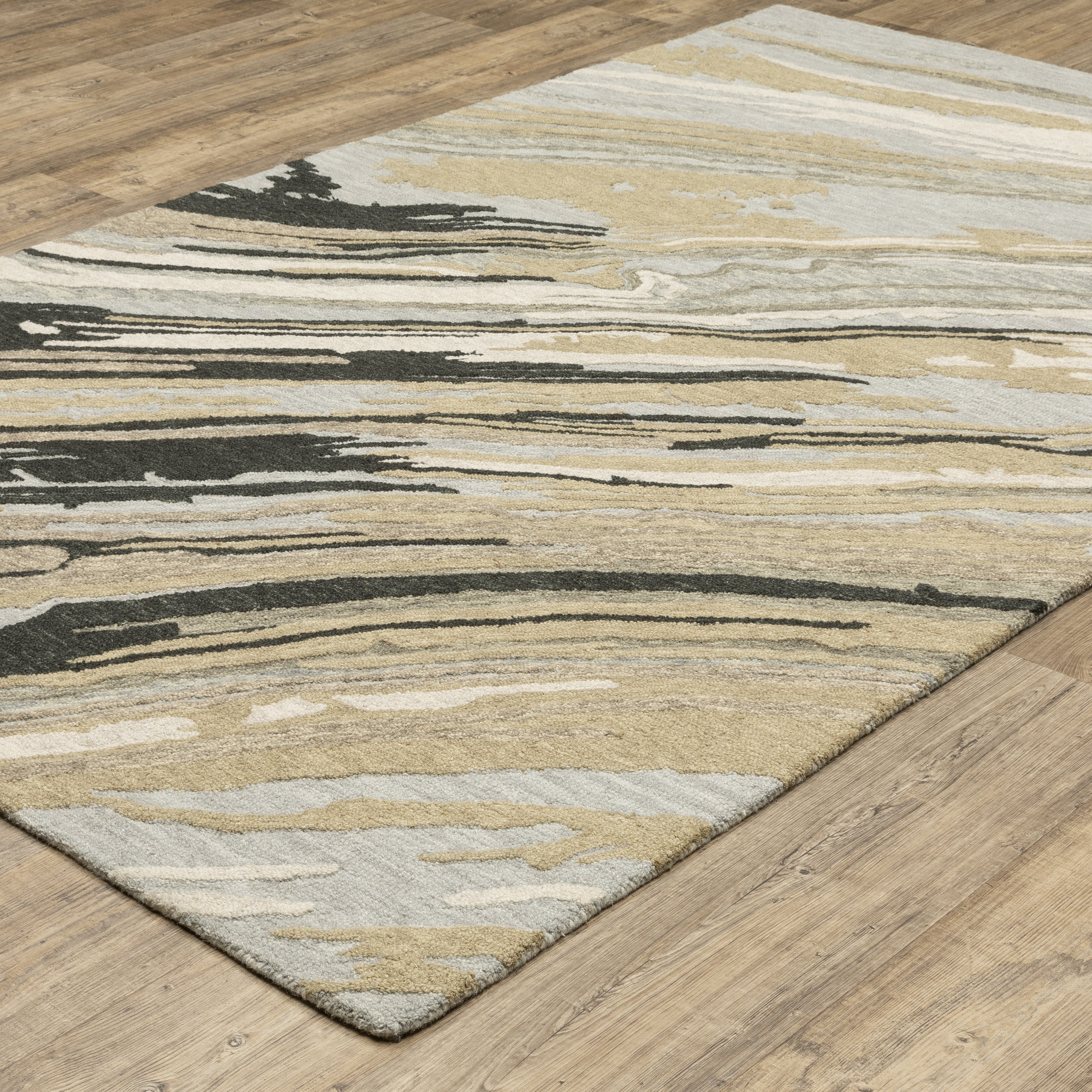 Oriental Weavers Kipton KIP05 Grey/Gold Area Rug