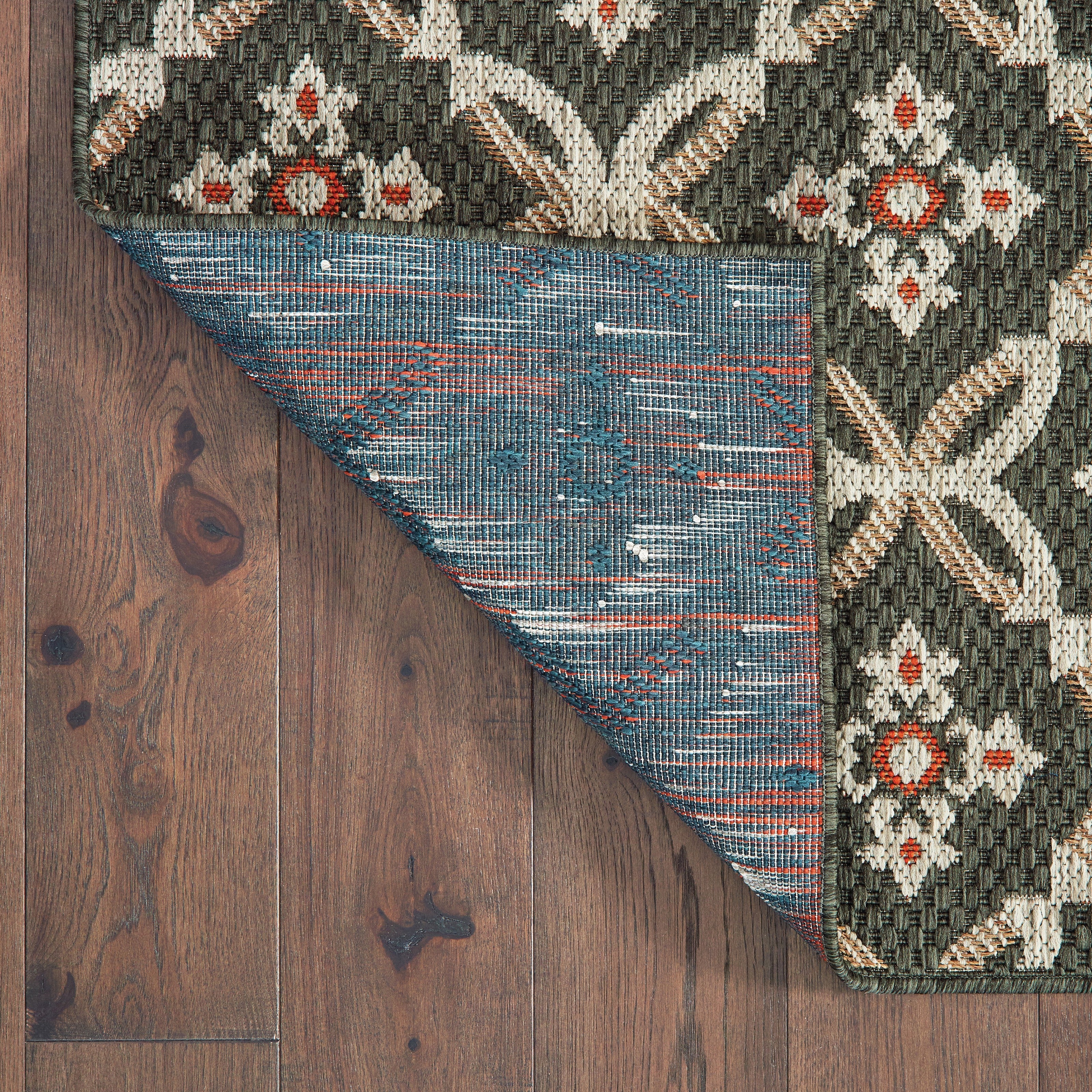 Oriental Weavers Latitude 1904K Grey/Orange Area Rug
