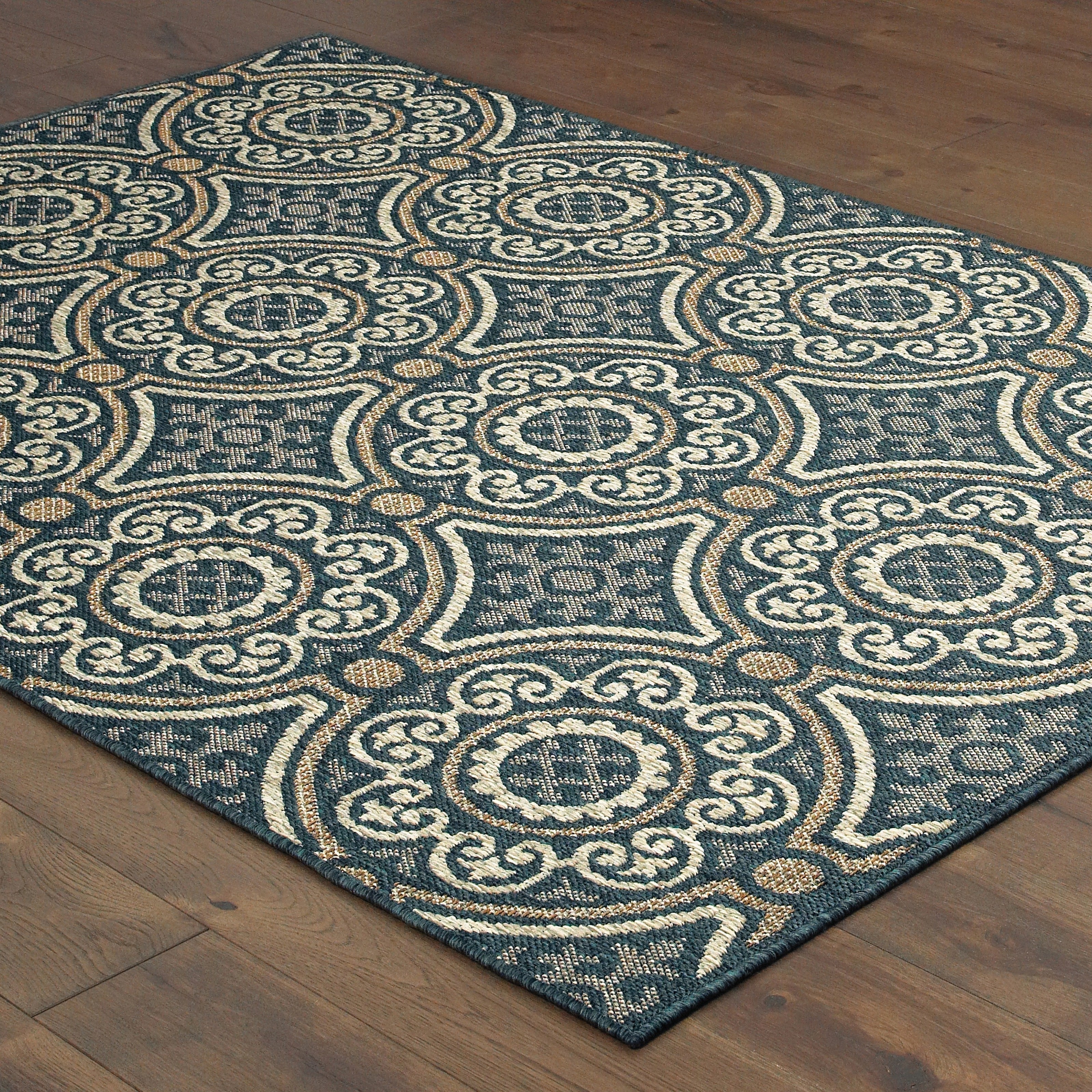 Oriental Weavers Latitude 609B Blue/Grey Area Rug