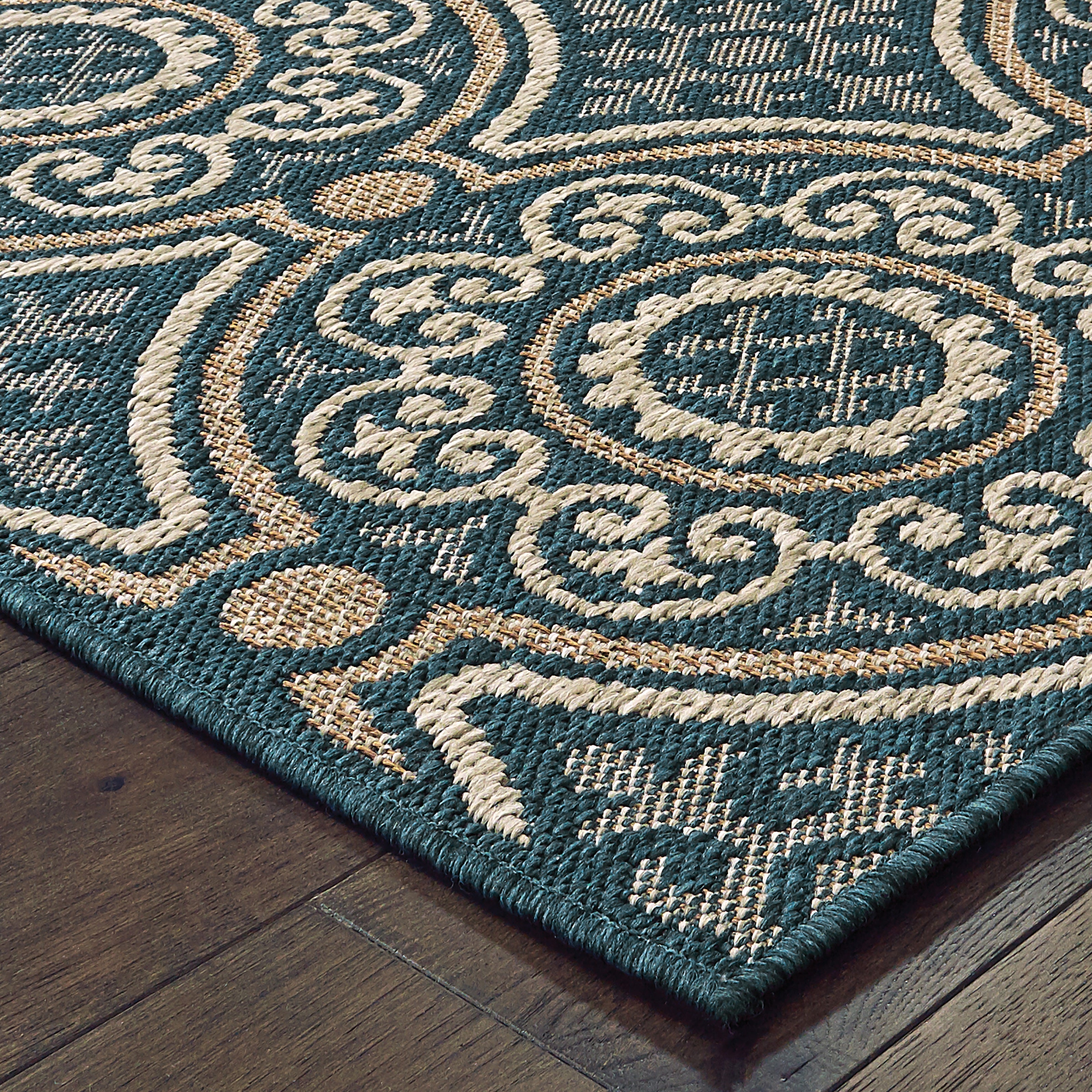 Oriental Weavers Latitude 609B Blue/Grey Area Rug