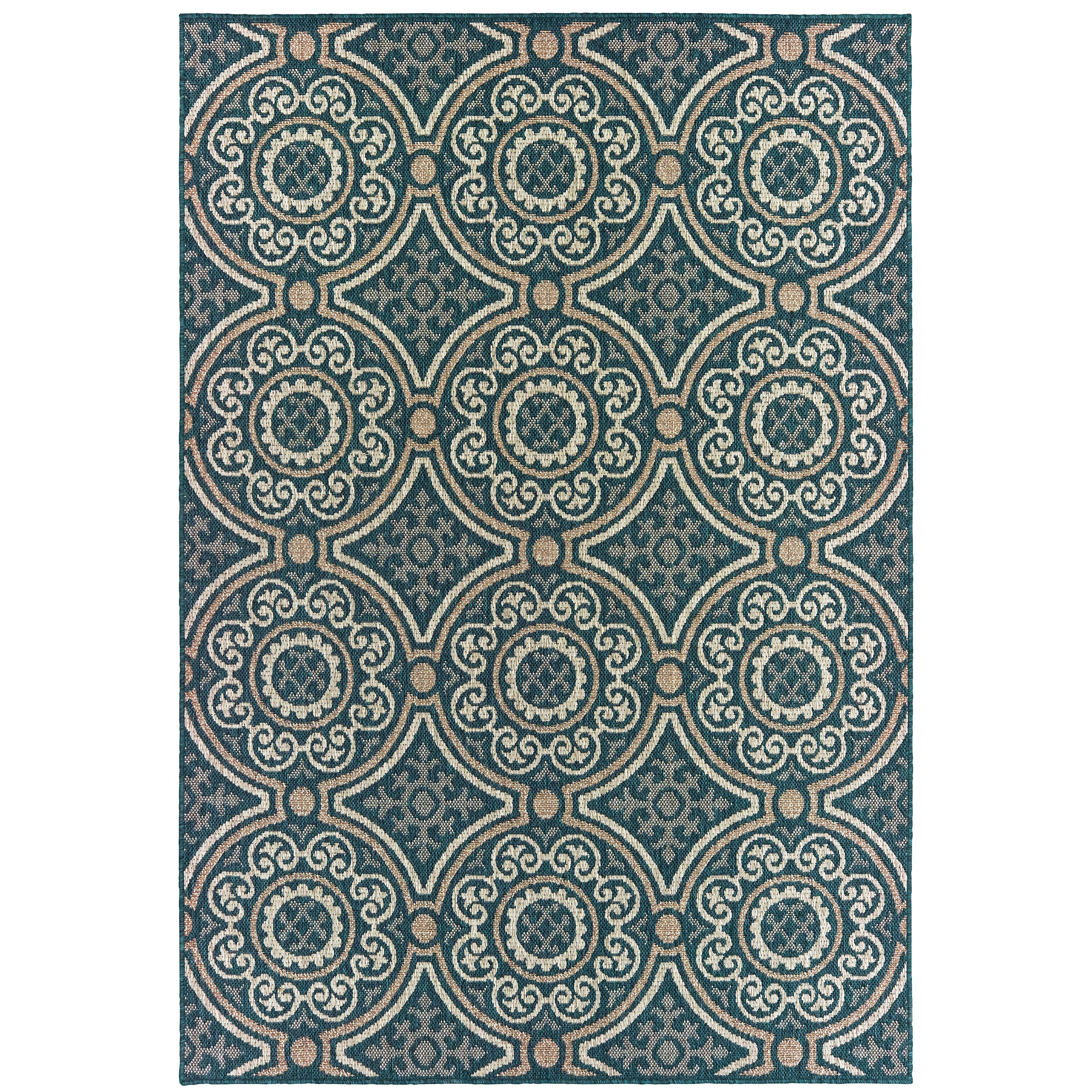 Oriental Weavers Latitude 609B Blue/Grey Area Rug