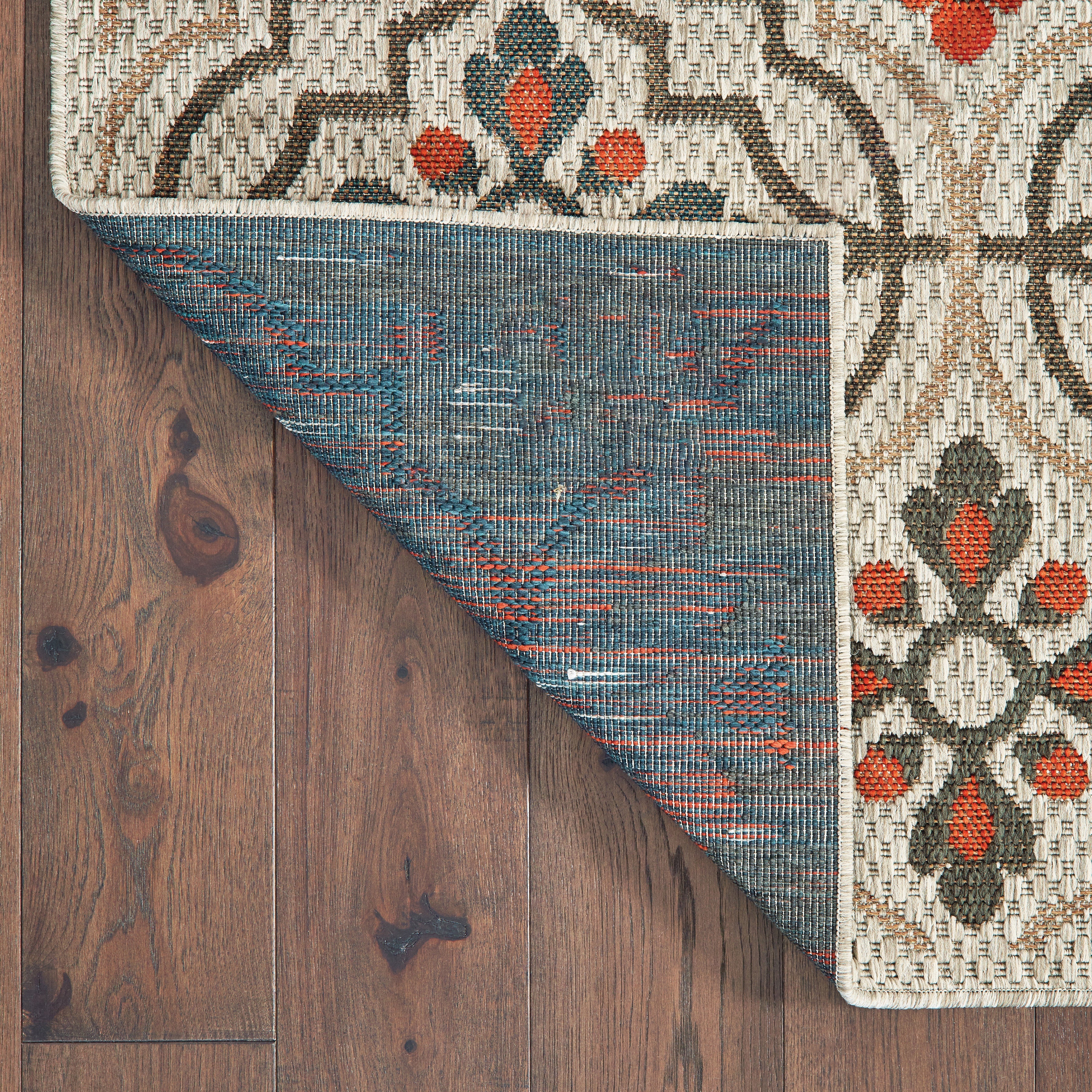 Oriental Weavers Latitude 709Y Grey/Orange Area Rug