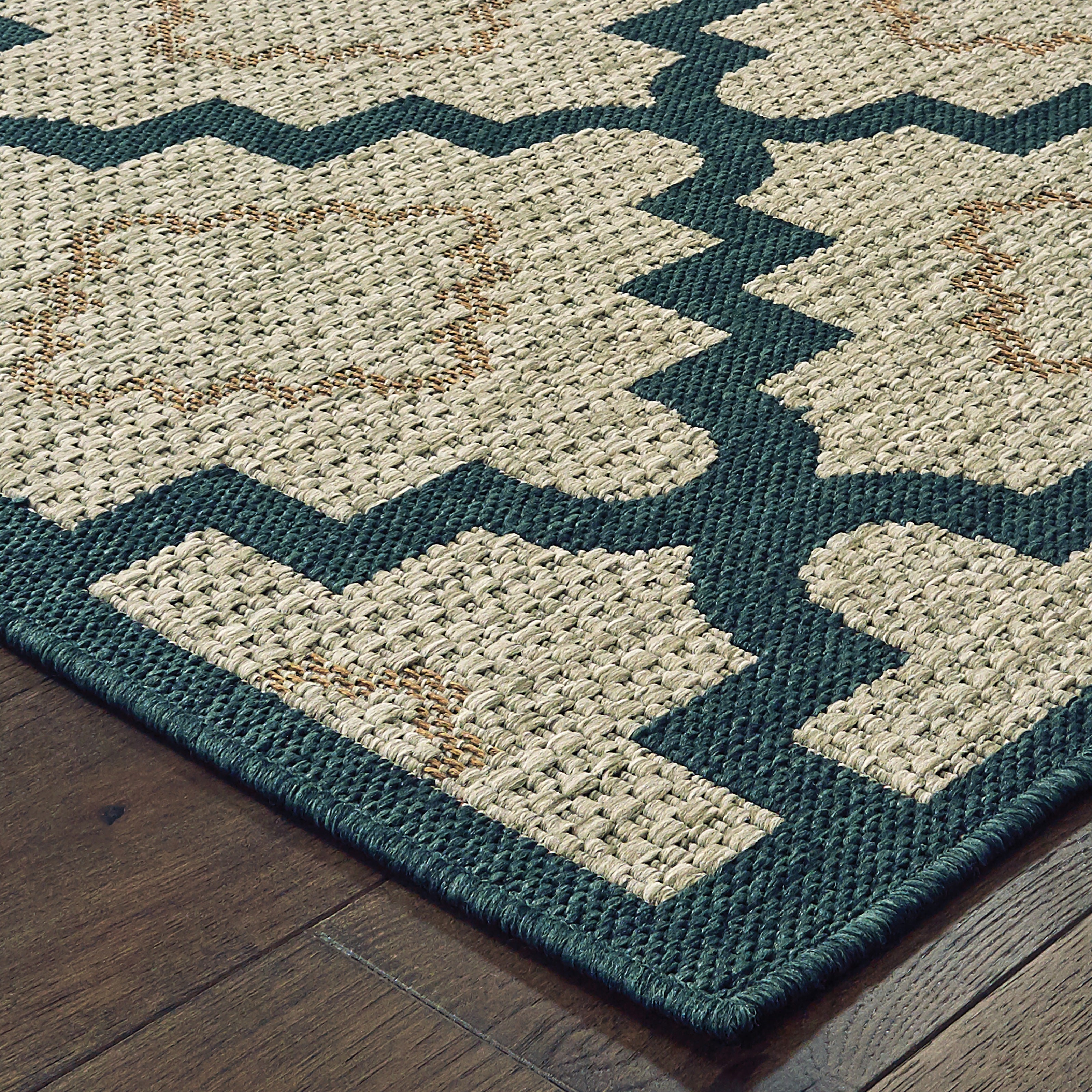 Oriental Weavers Latitude 8021L Grey/Blue Area Rug