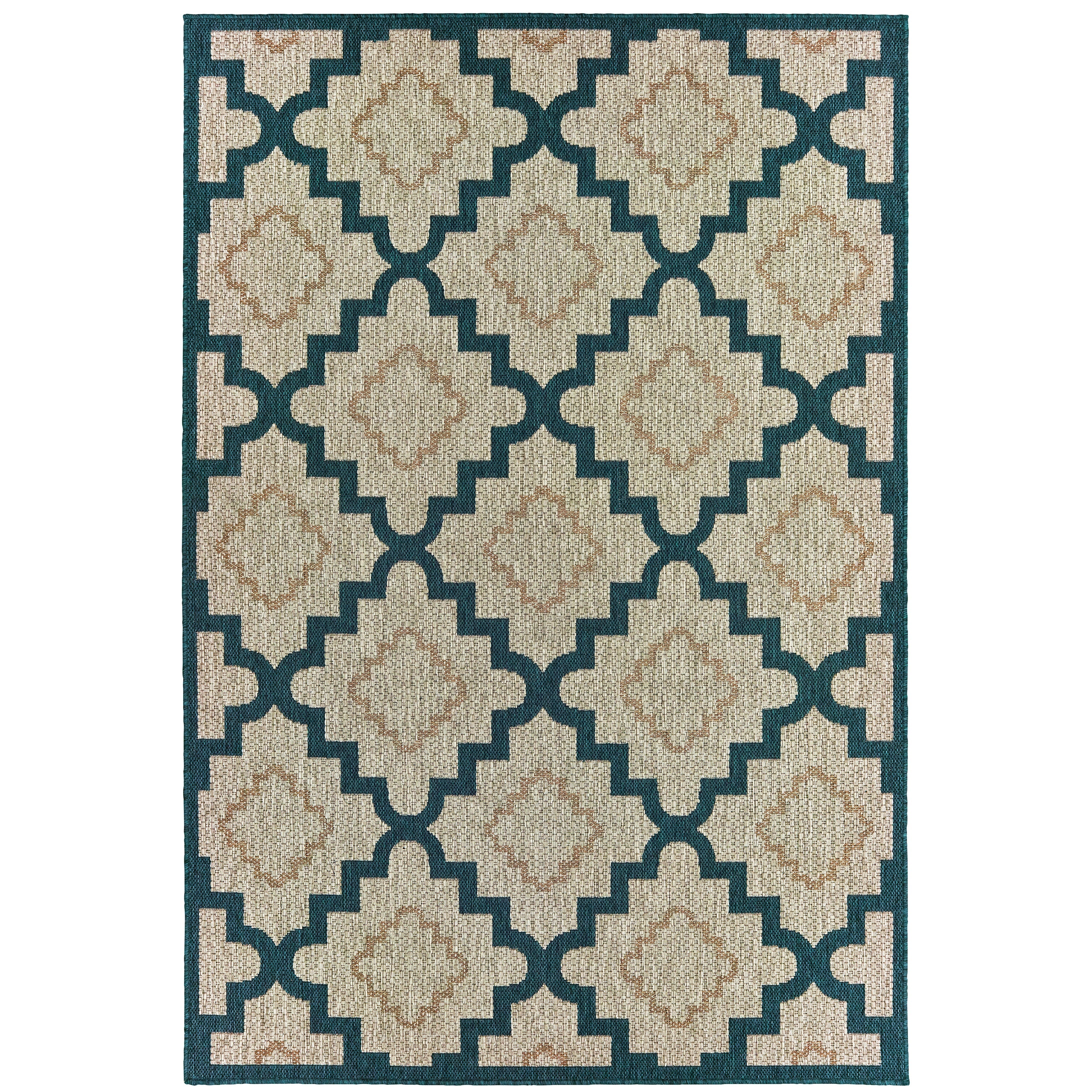 Oriental Weavers Latitude 8021L Grey/Blue Area Rug