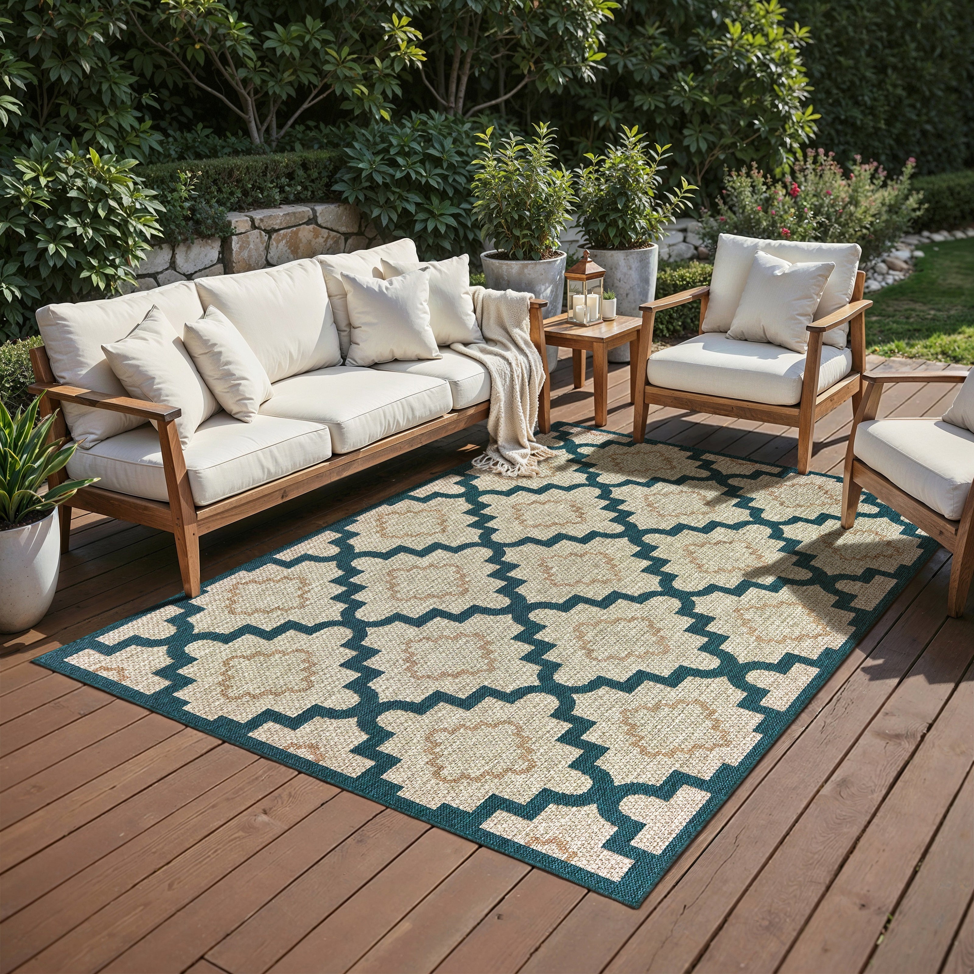 Oriental Weavers Latitude 8021L Grey/Blue Area Rug