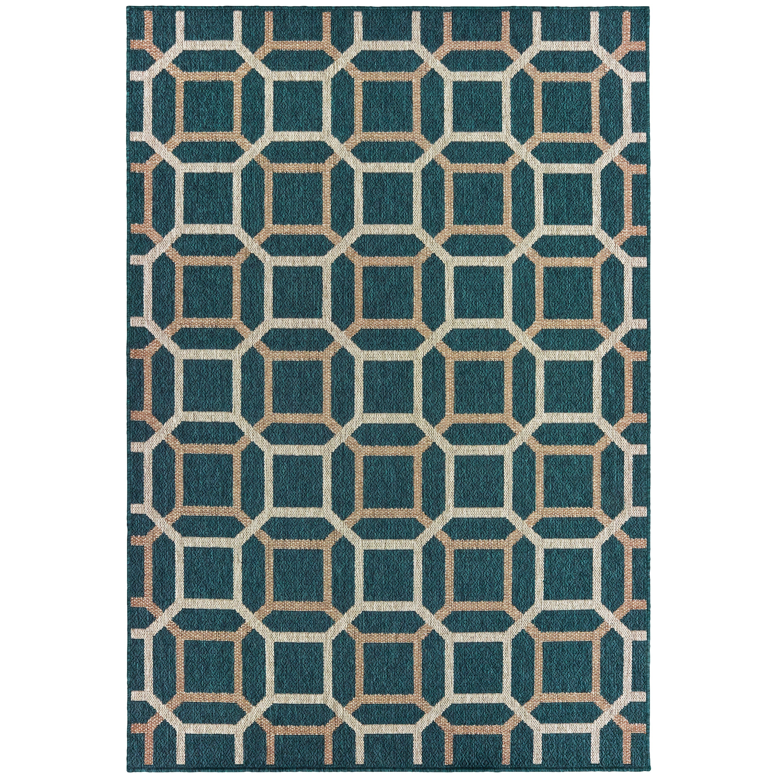 Oriental Weavers Latitude 804I Grey/Blue Area Rug