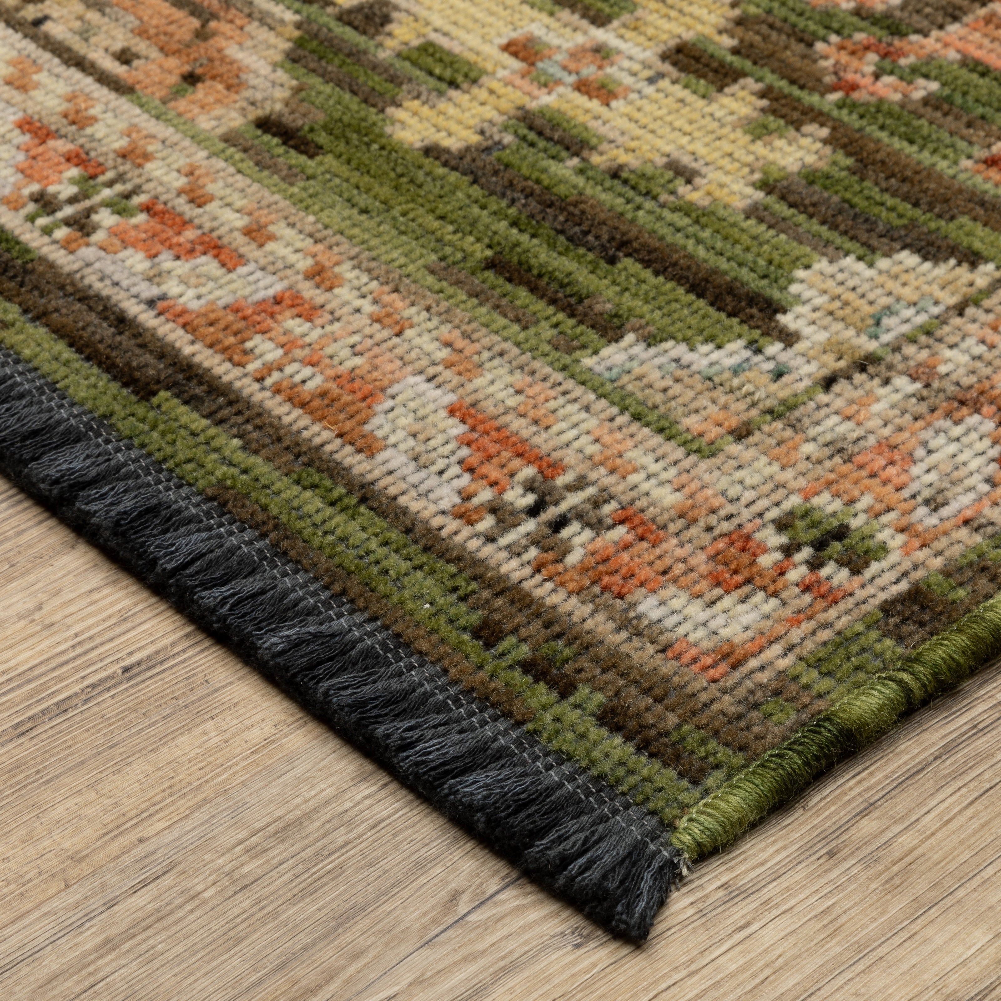 Oriental Weavers Legacy LGY02 Green/Rust Area Rug