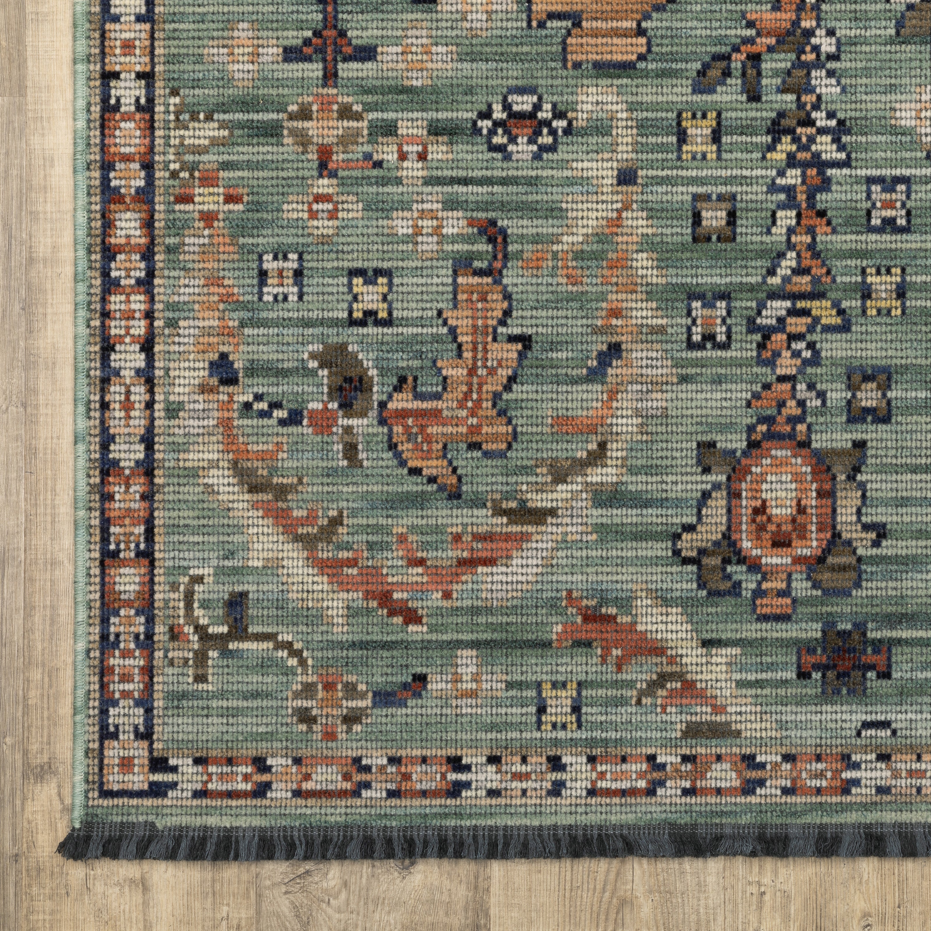 Oriental Weavers Legacy LGY05 Blue/Rust Area Rug