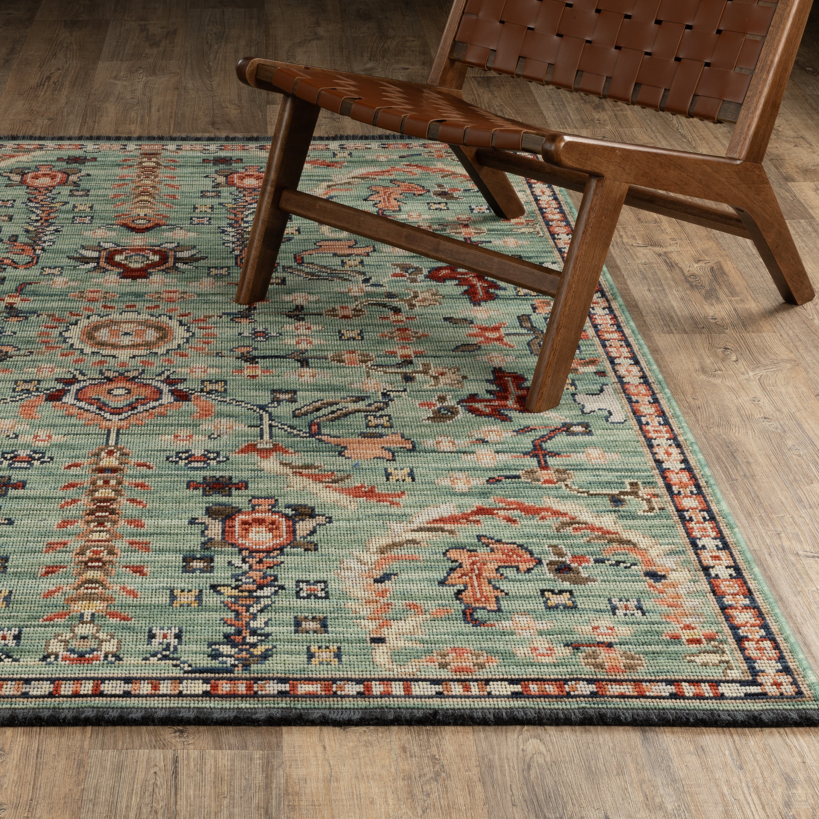 Oriental Weavers Legacy LGY05 Blue/Rust Area Rug
