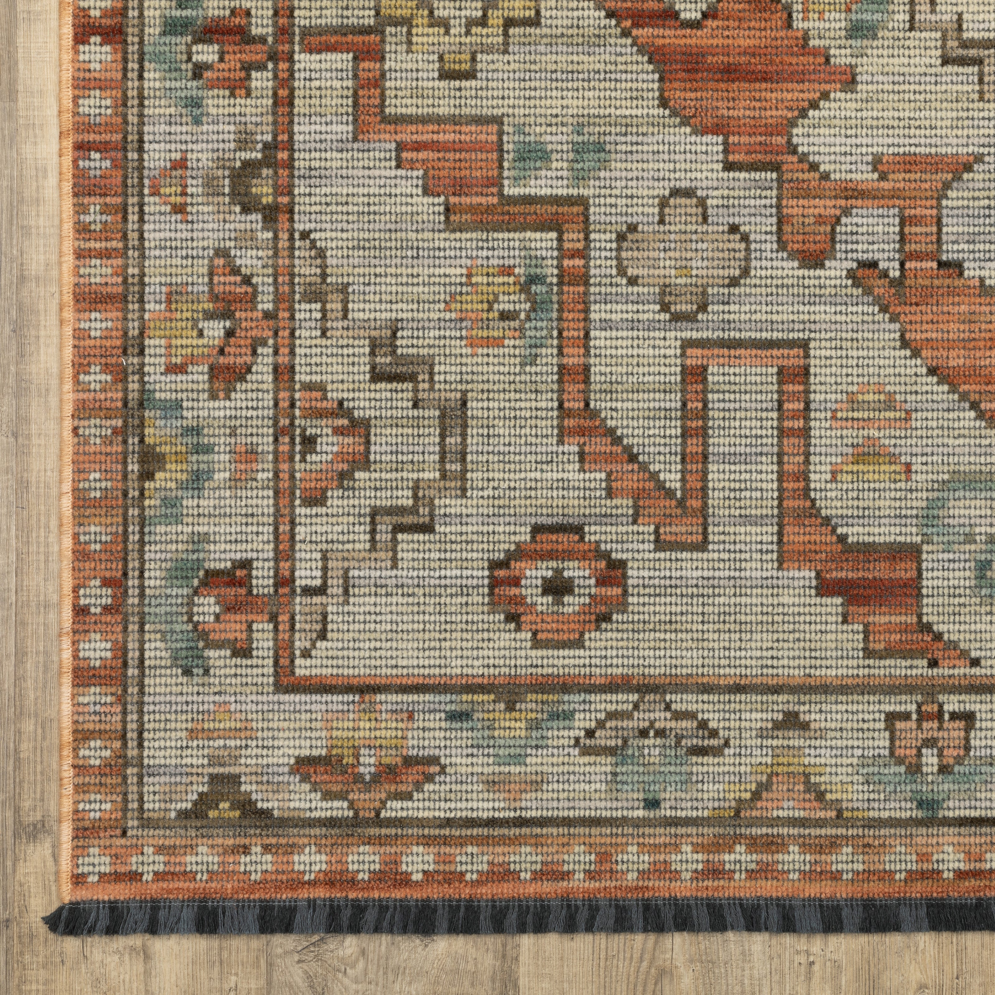 Oriental Weavers Legacy LGY07 Rust/Blue Area Rug