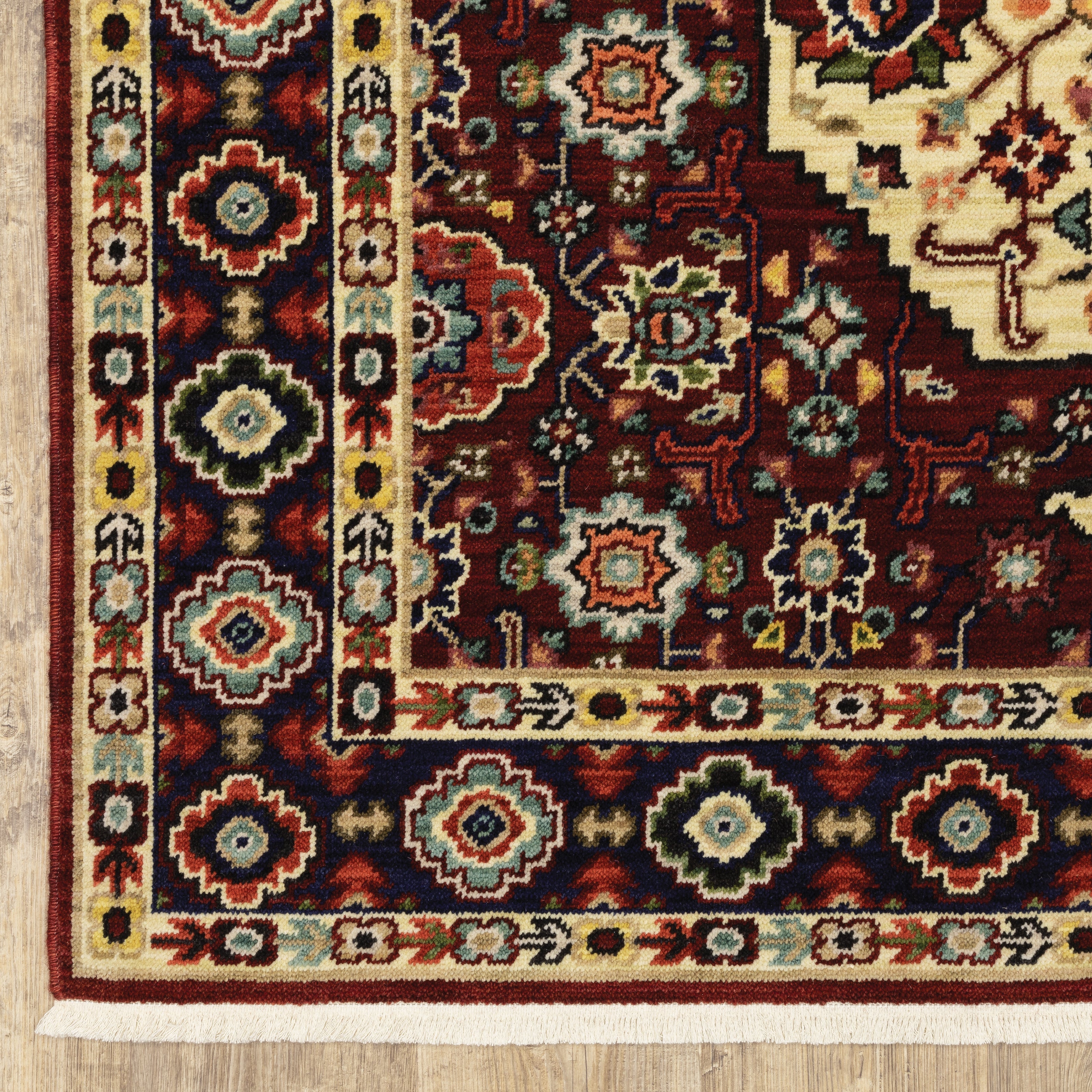 Oriental Weavers Lilihan 1802W Red/Ivory Area Rug