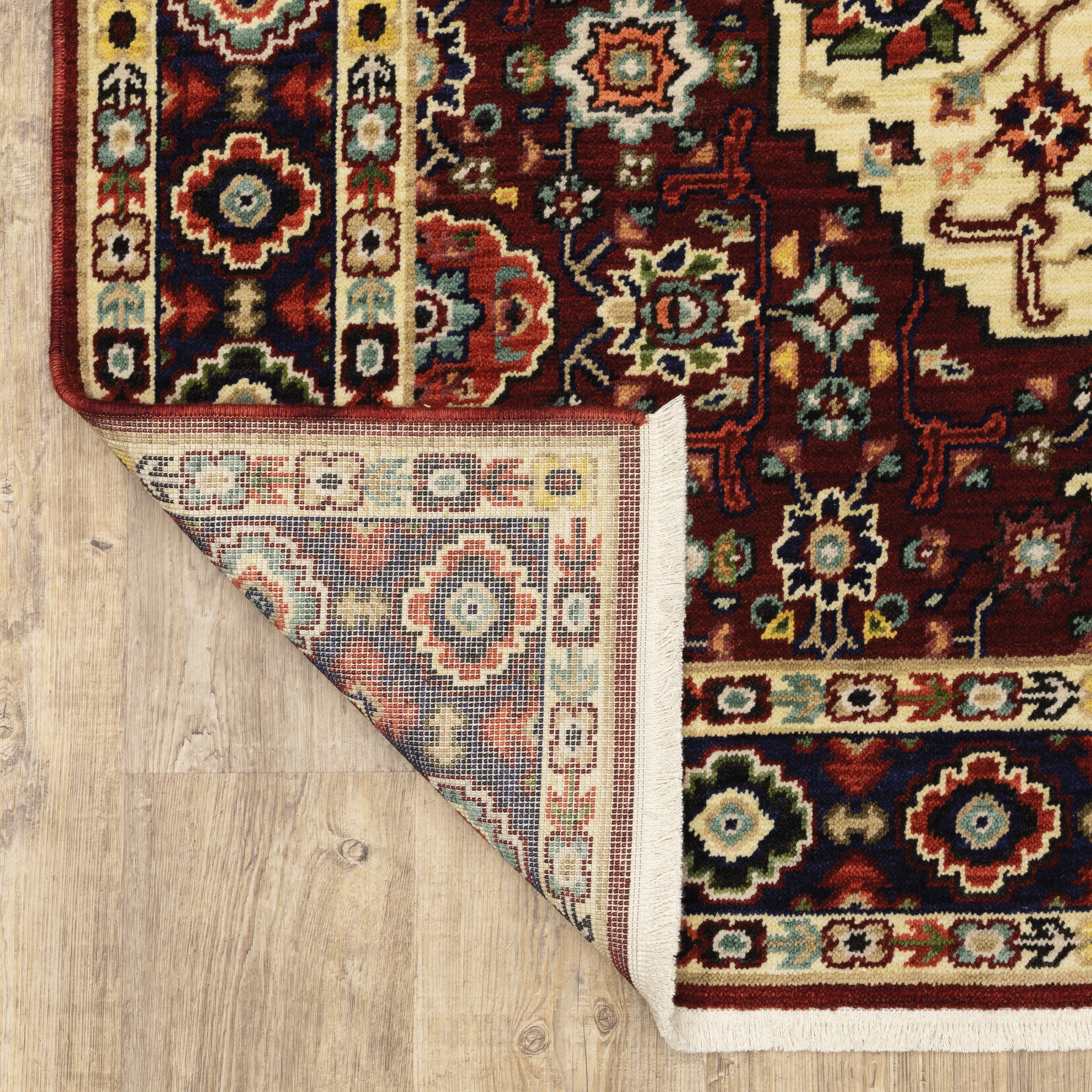 Oriental Weavers Lilihan 1802W Red/Ivory Area Rug