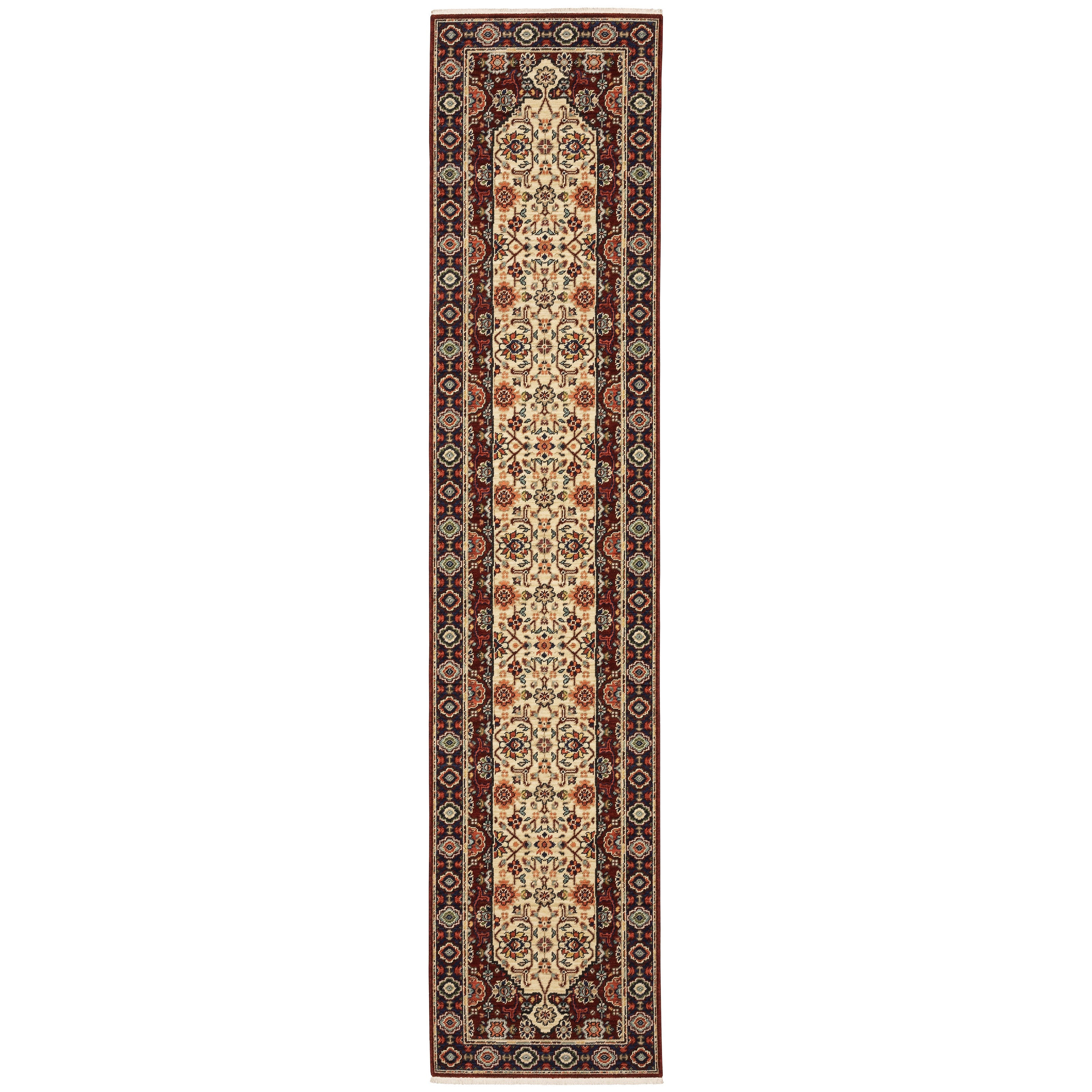 Oriental Weavers Lilihan 1802W Red/Ivory Area Rug