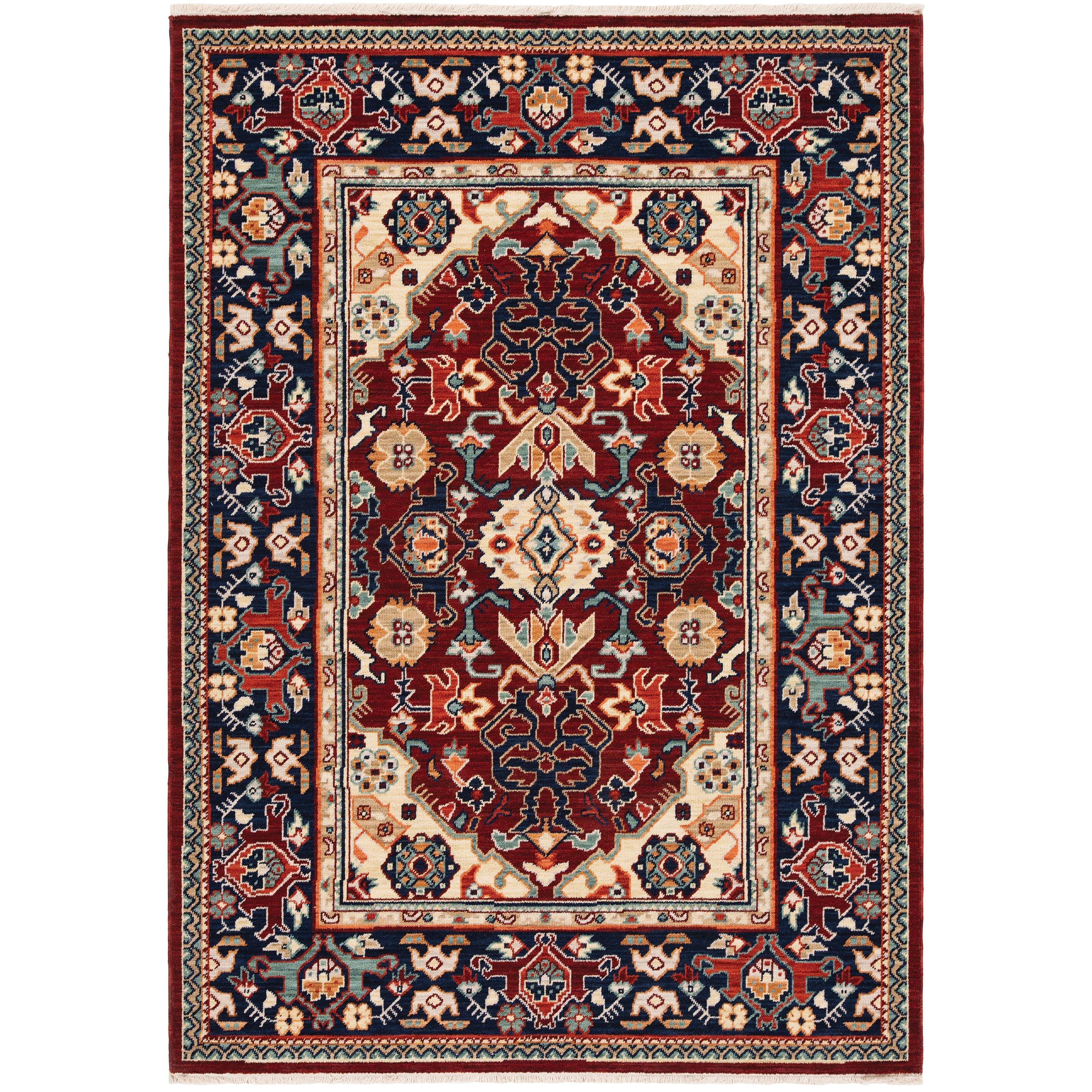 Oriental Weavers Lilihan 2062R Red/Blue Area Rug
