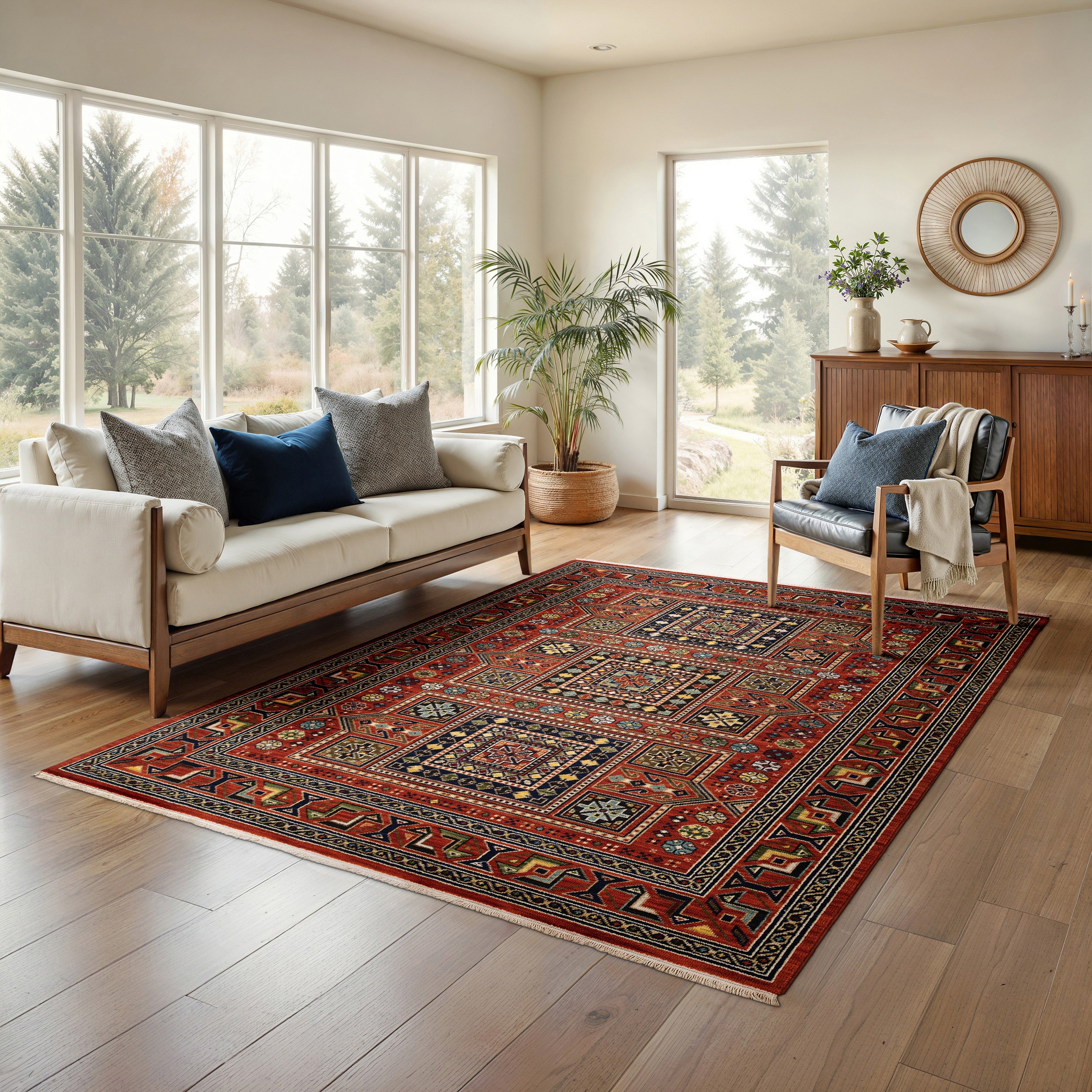 Oriental Weavers Lilihan 2C Red/Multi Area Rug