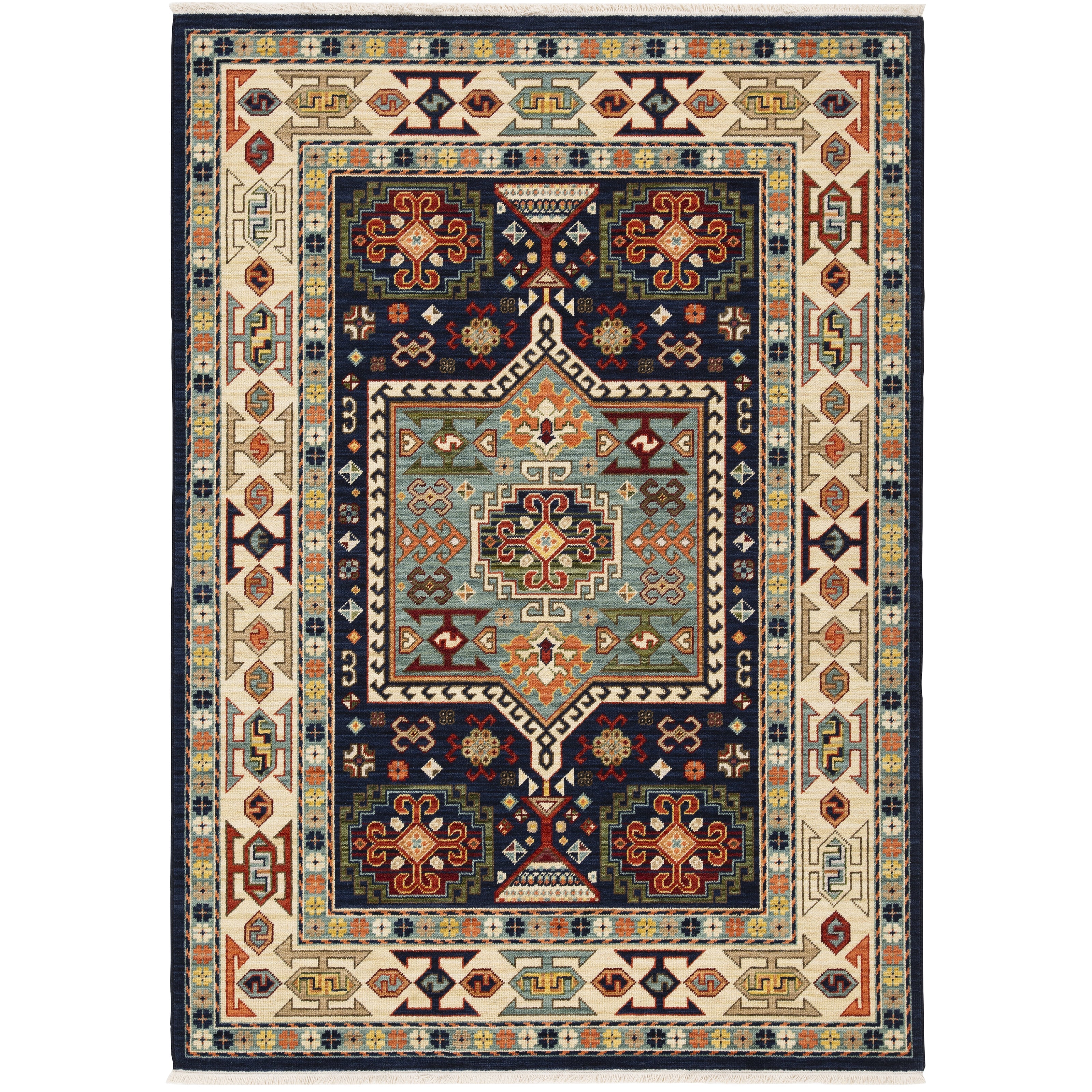 Oriental Weavers Lilihan 41H Blue/Ivory Area Rug