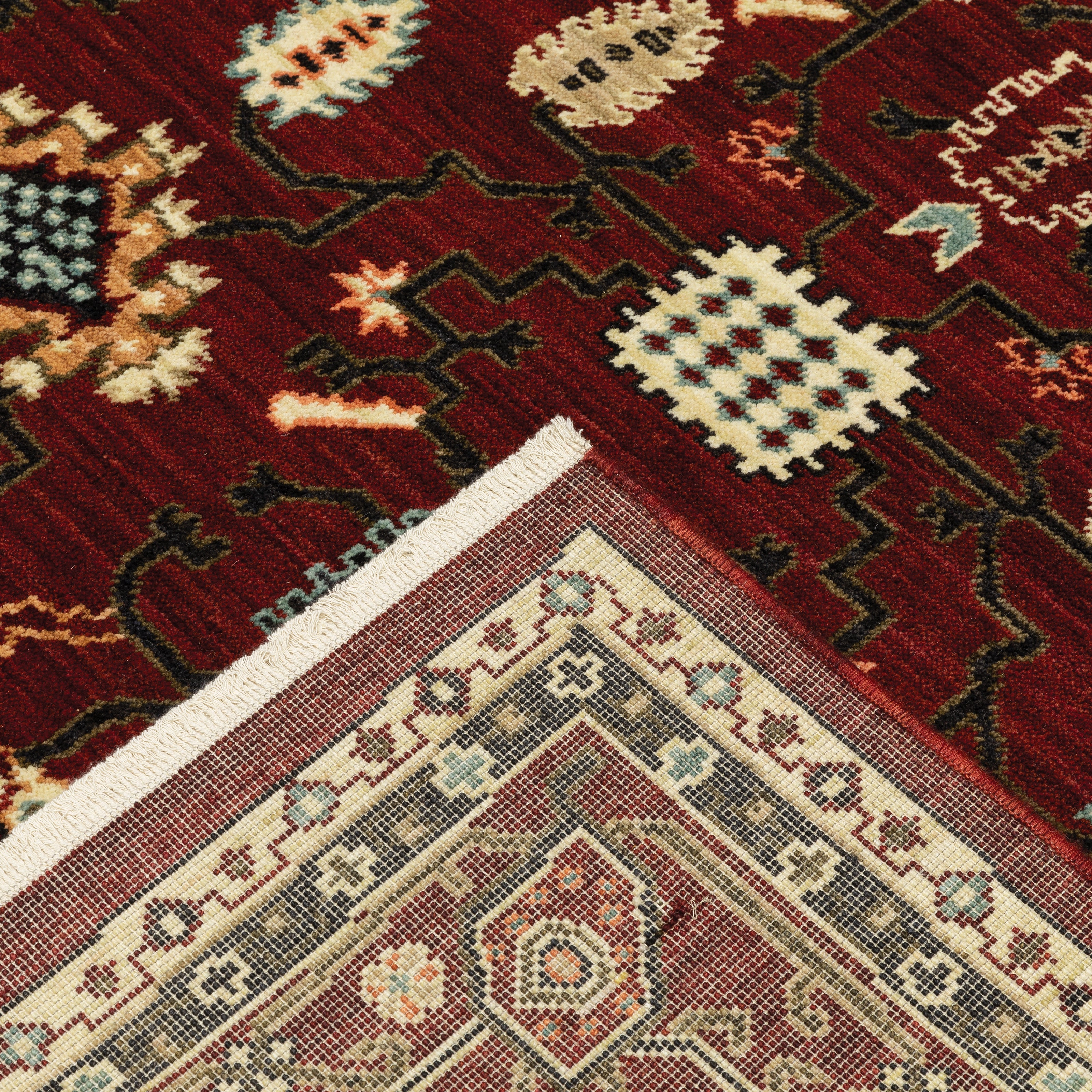Oriental Weavers Lilihan 43S Red/Black Area Rug