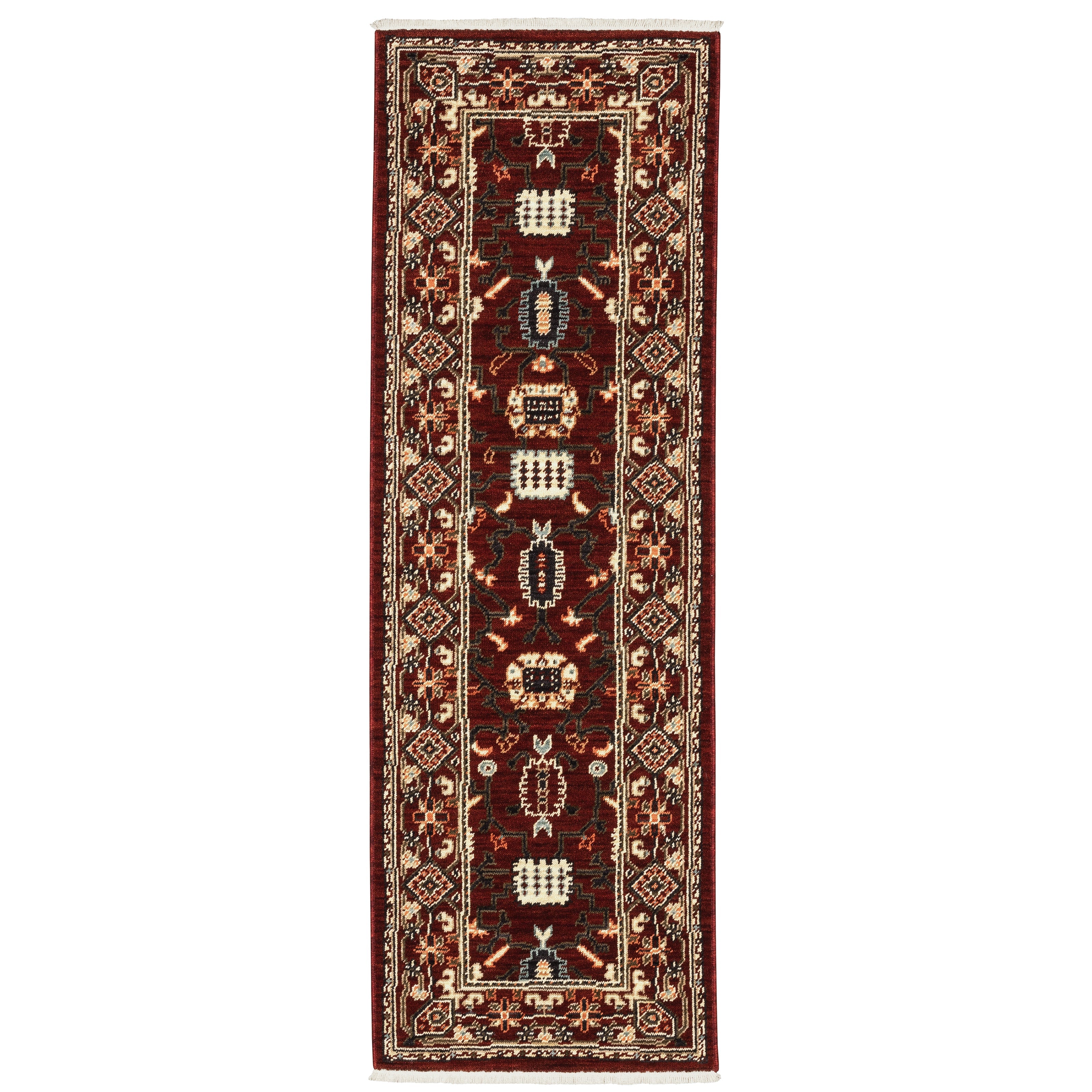 Oriental Weavers Lilihan 43S Red/Black Area Rug