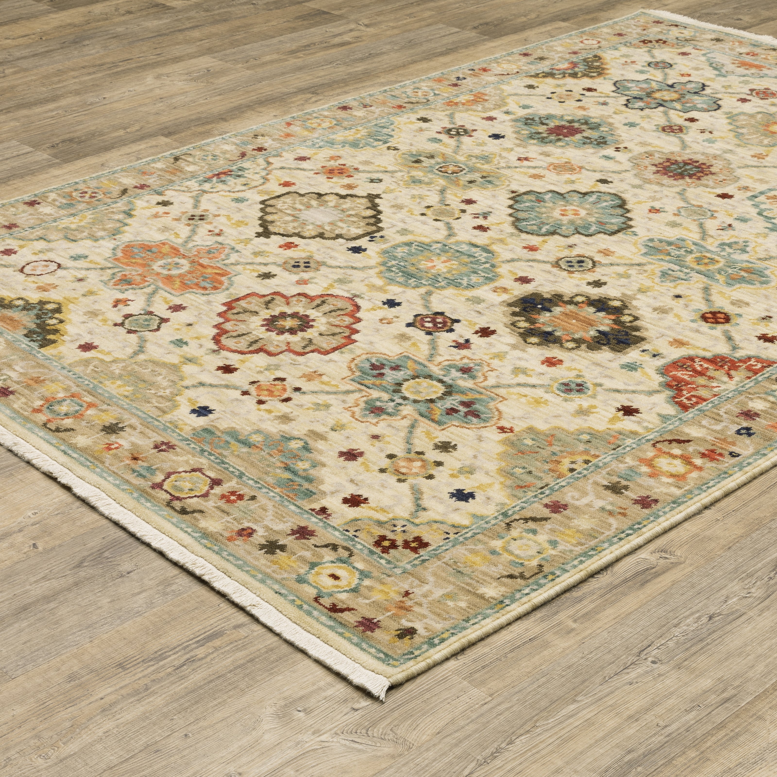 Oriental Weavers Lilihan 4601W Beige/Multi Area Rug