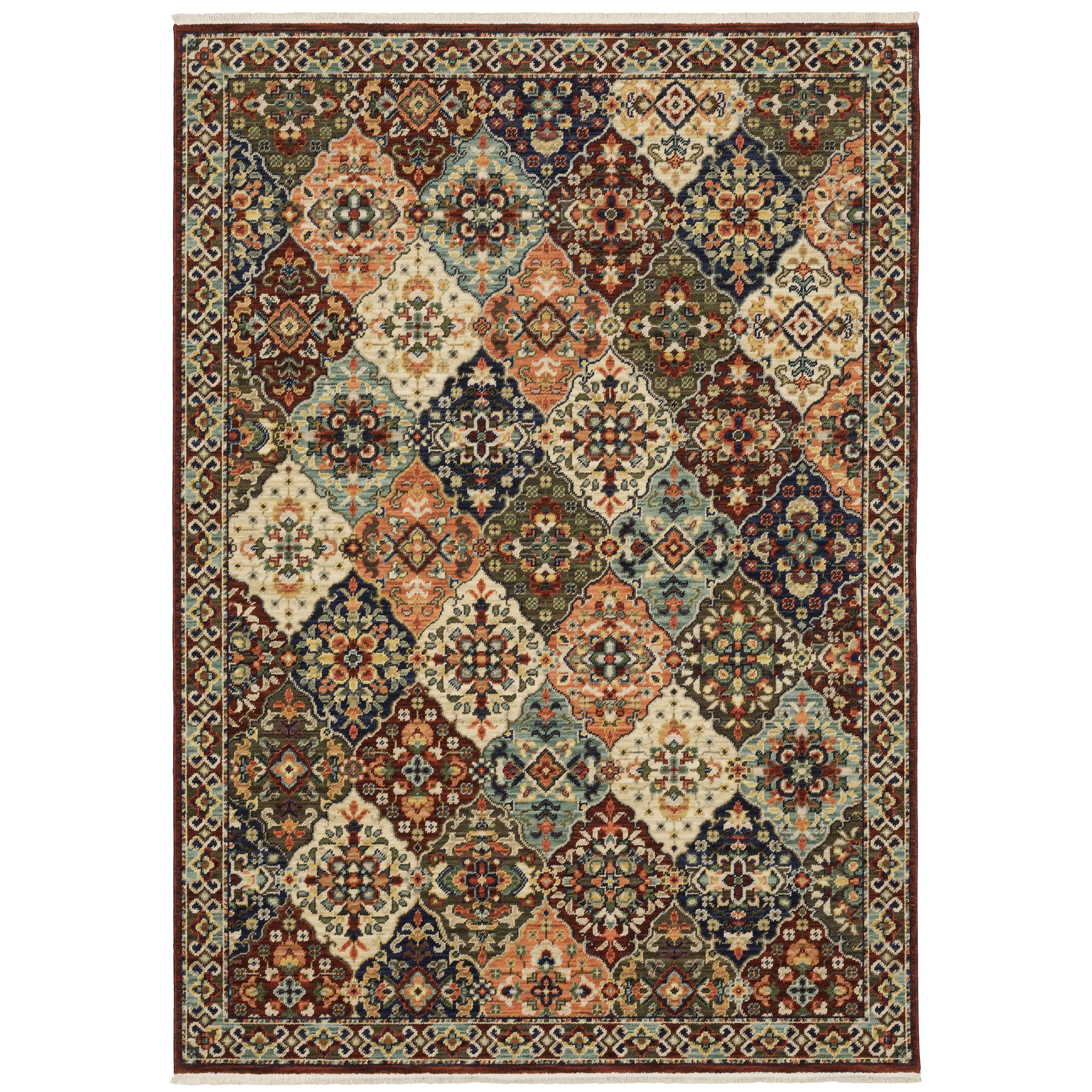 Oriental Weavers Lilihan 50X Red/Multi Area Rug