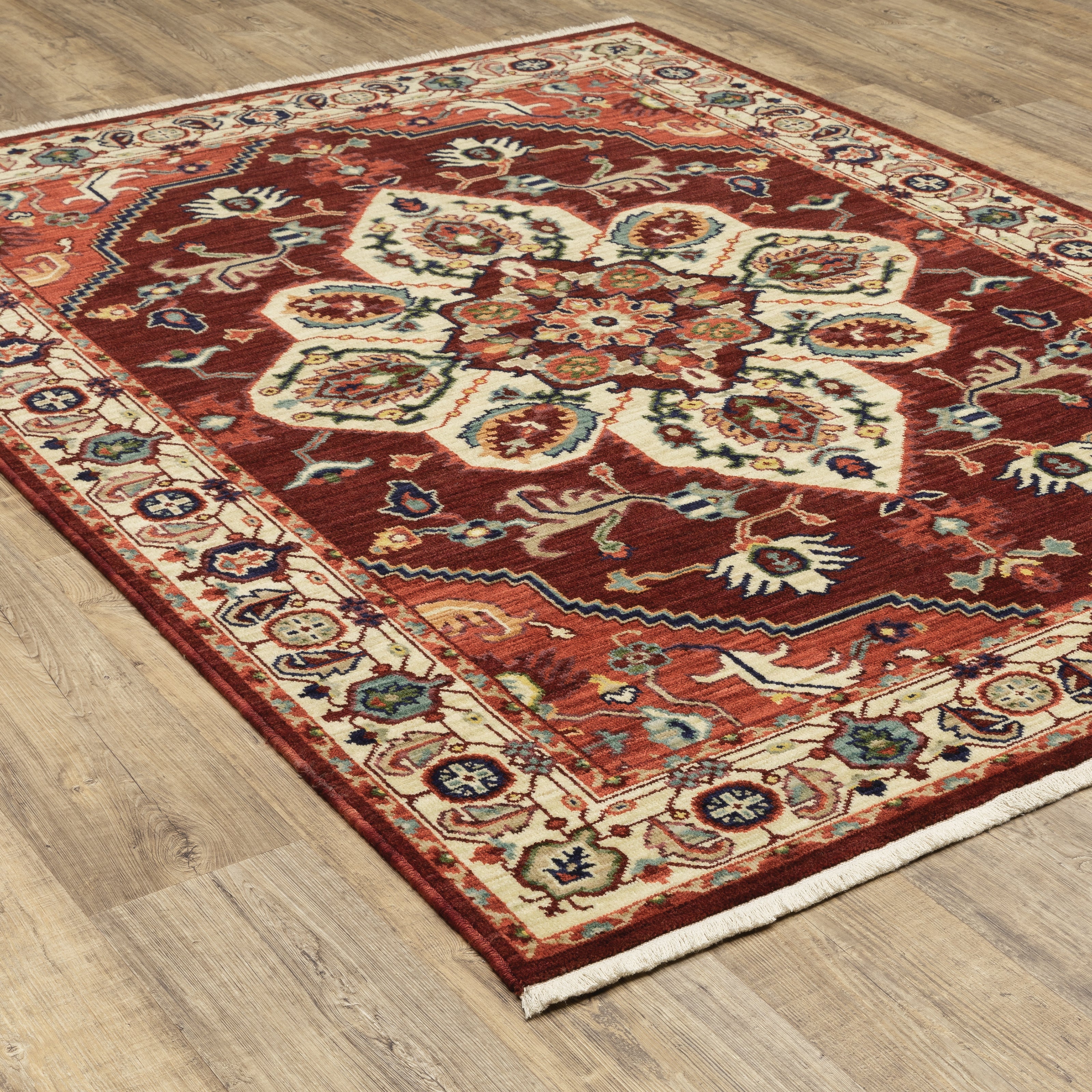 Oriental Weavers Lilihan 5502C Red/Ivory Area Rug