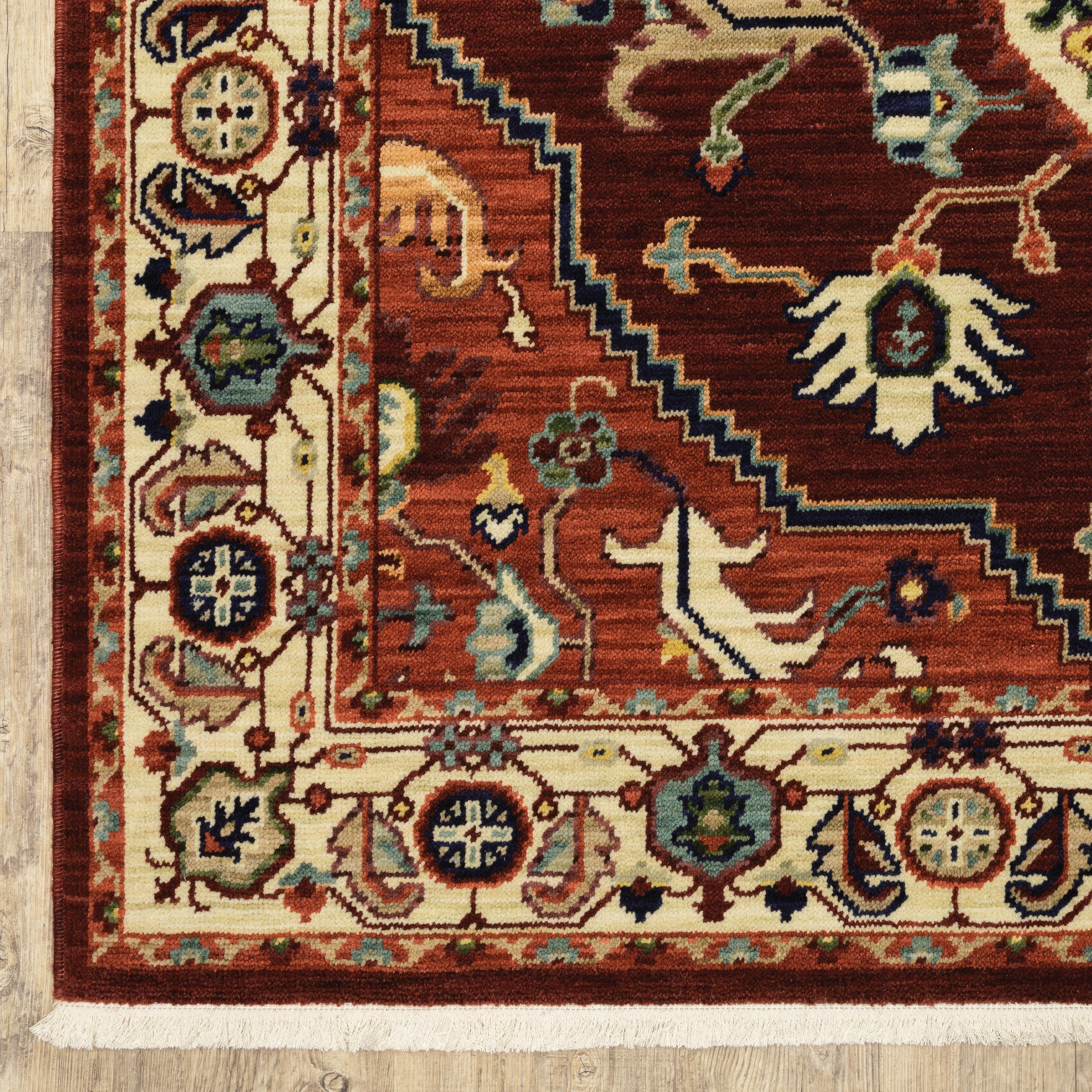 Oriental Weavers Lilihan 5502C Red/Ivory Area Rug