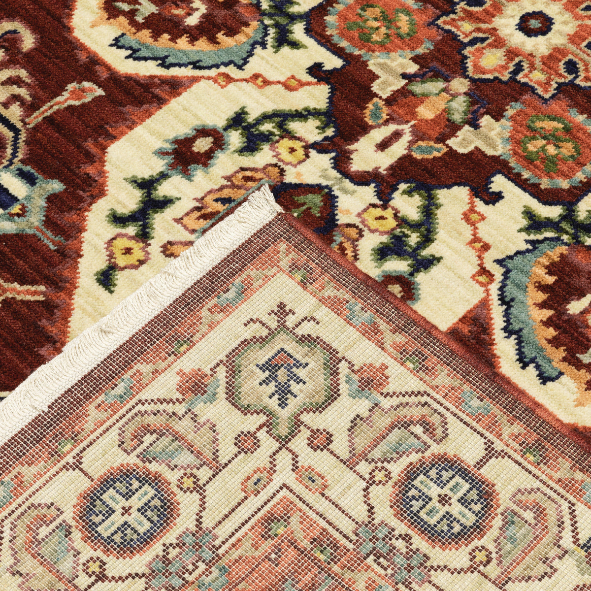 Oriental Weavers Lilihan 5502C Red/Ivory Area Rug