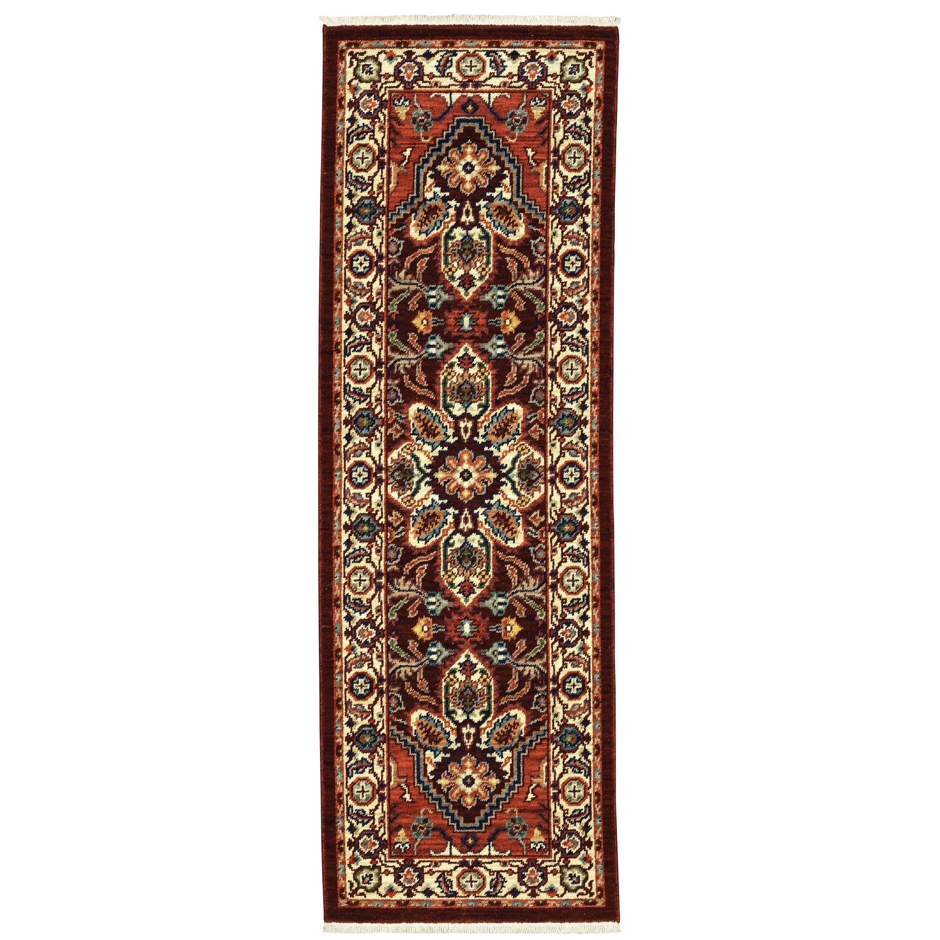 Oriental Weavers Lilihan 5502C Red/Ivory Area Rug
