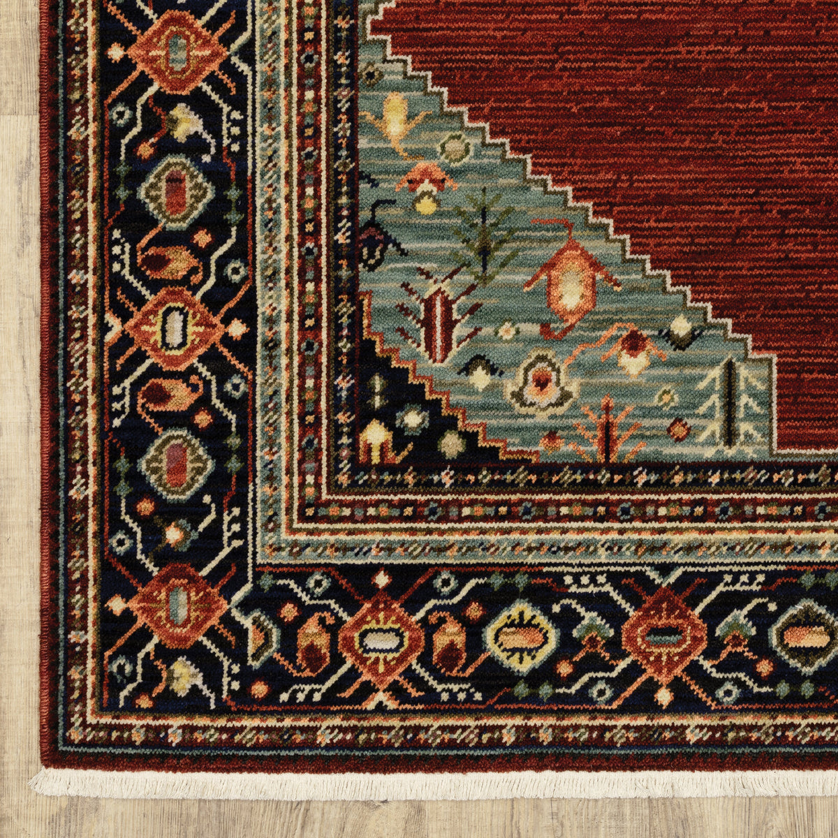 Oriental Weavers Lilihan 5503M Red/Blue Area Rug