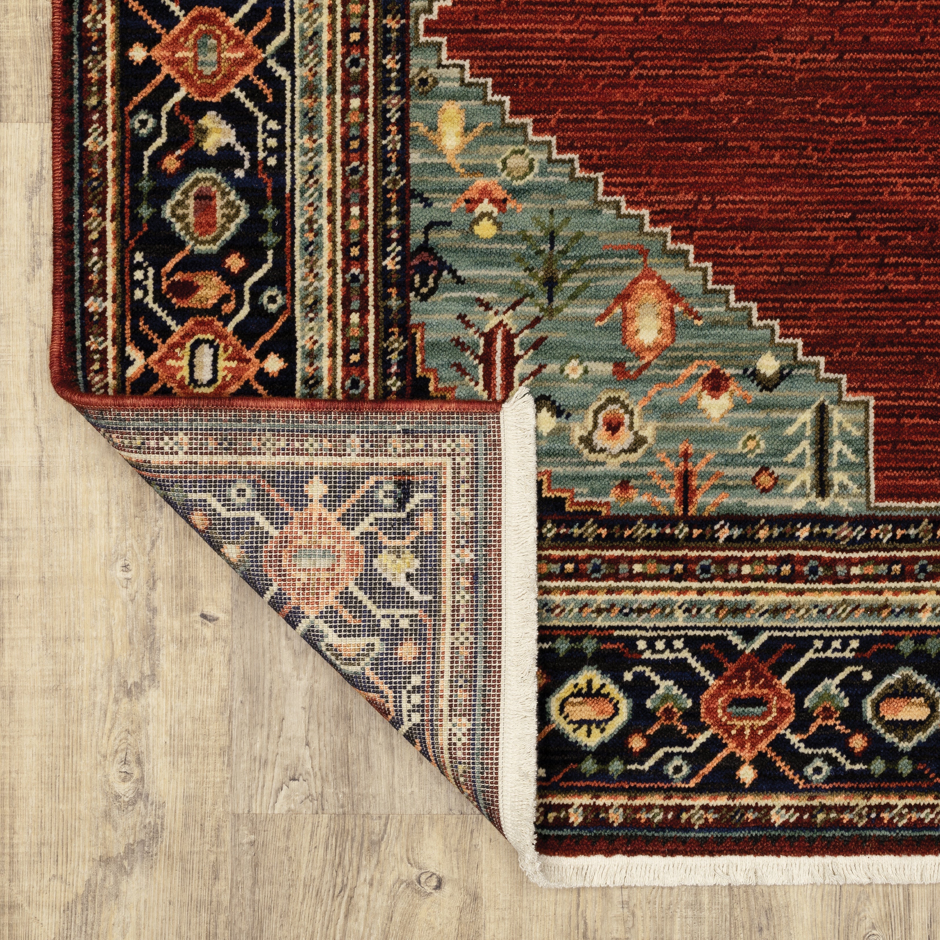 Oriental Weavers Lilihan 5503M Red/Blue Area Rug