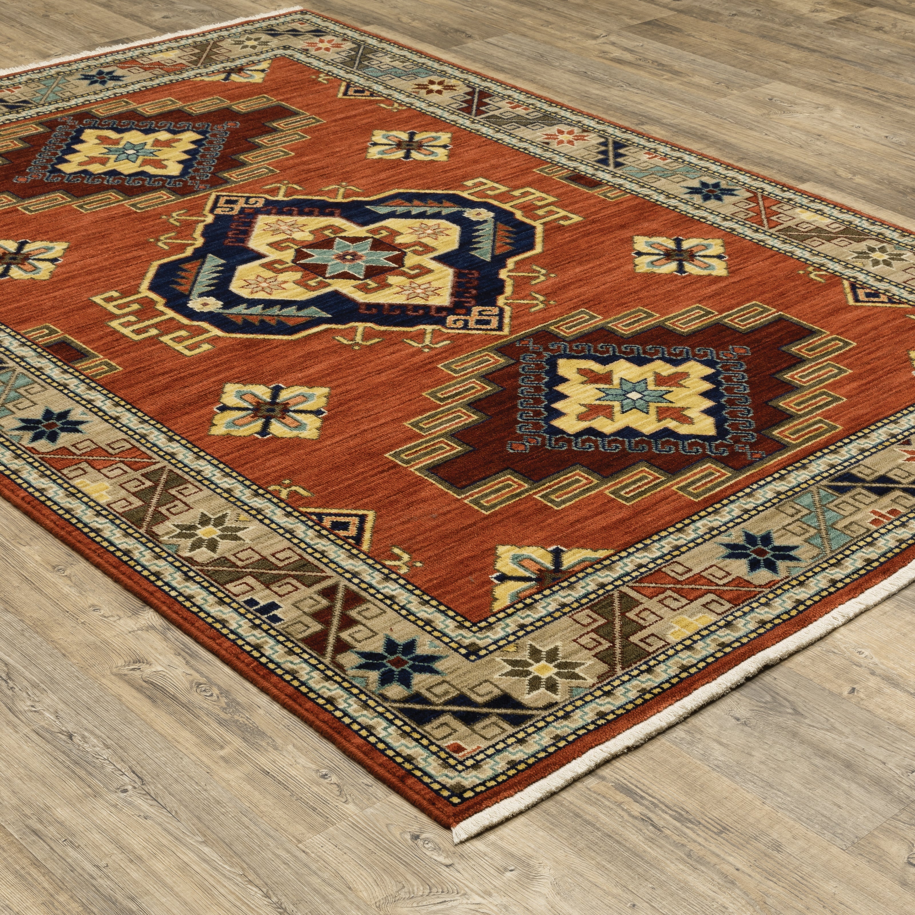 Oriental Weavers Lilihan 5504P Red/Multi Area Rug