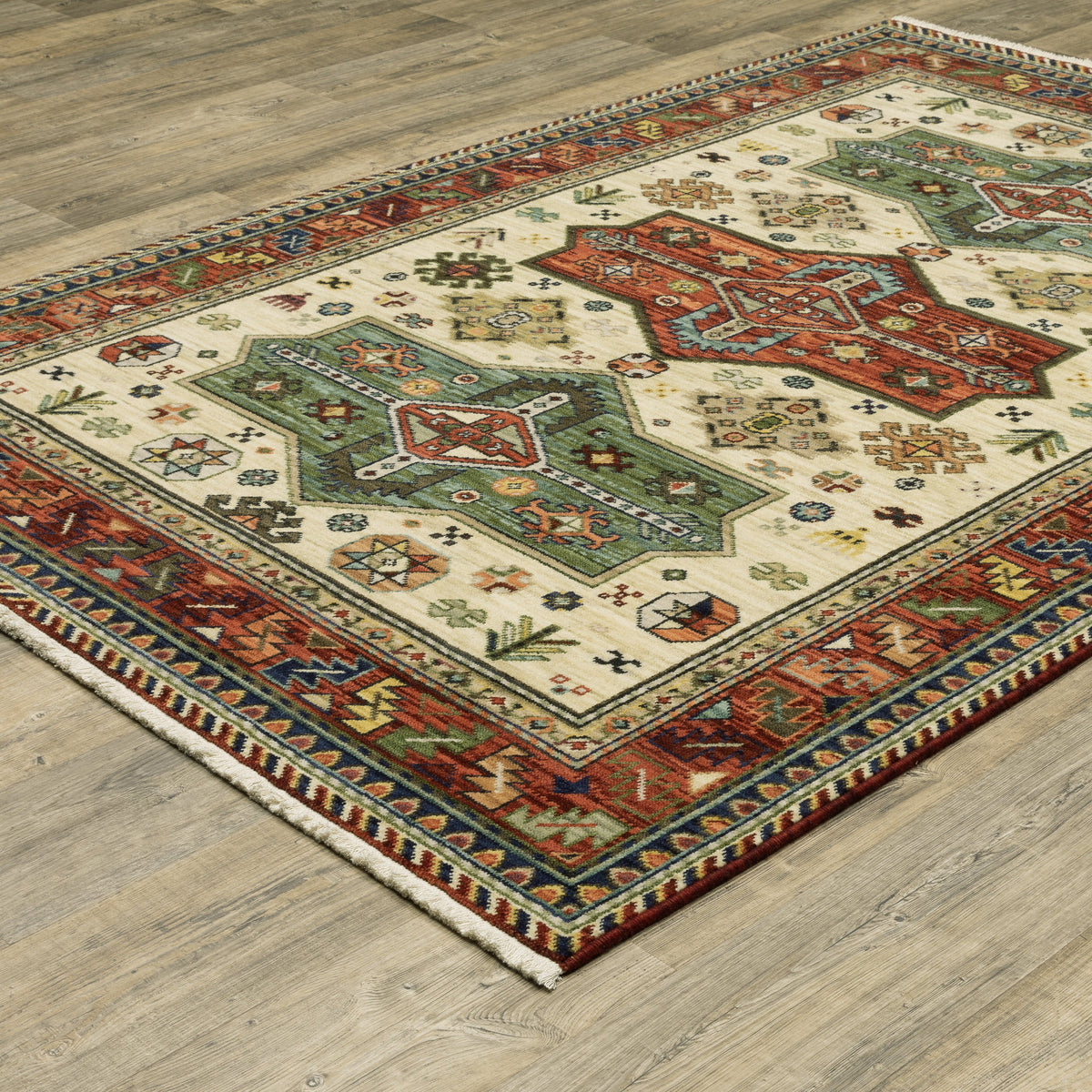Oriental Weavers Lilihan 8022R Red/Multi Area Rug