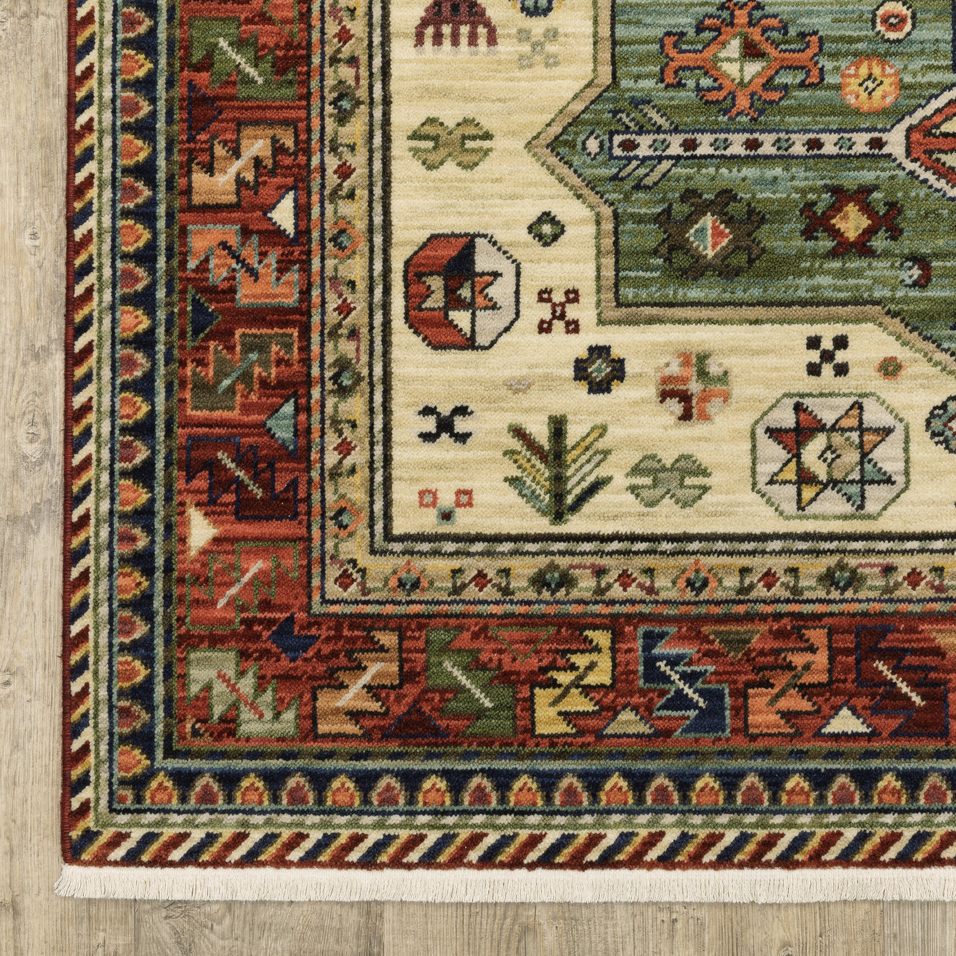 Oriental Weavers Lilihan 8022R Red/Multi Area Rug
