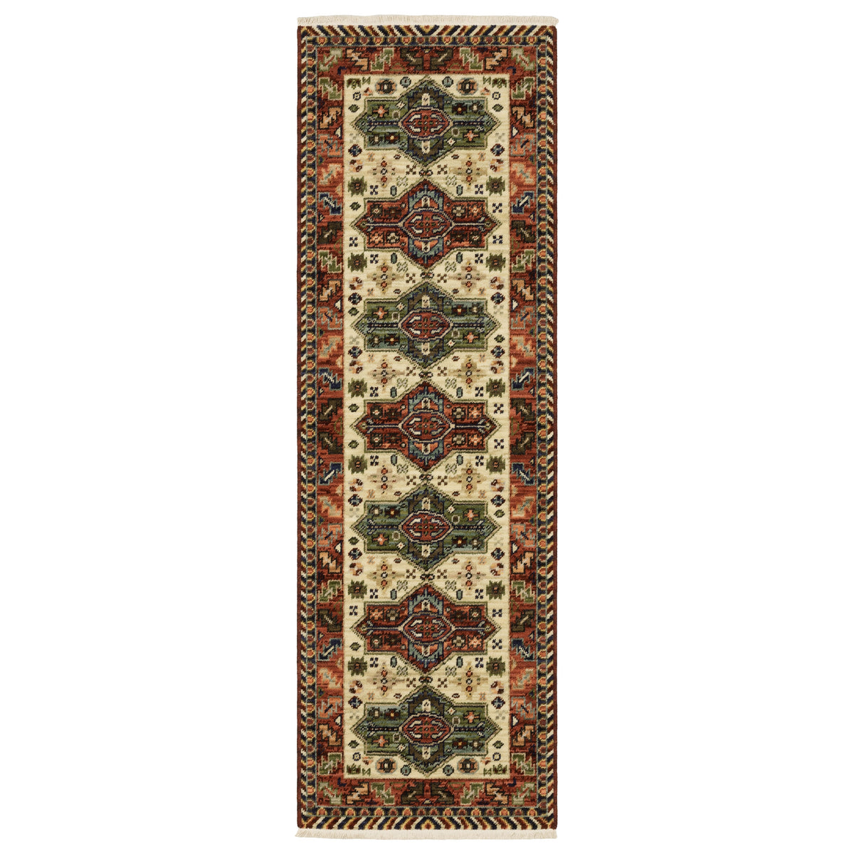 Oriental Weavers Lilihan 8022R Red/Multi Area Rug