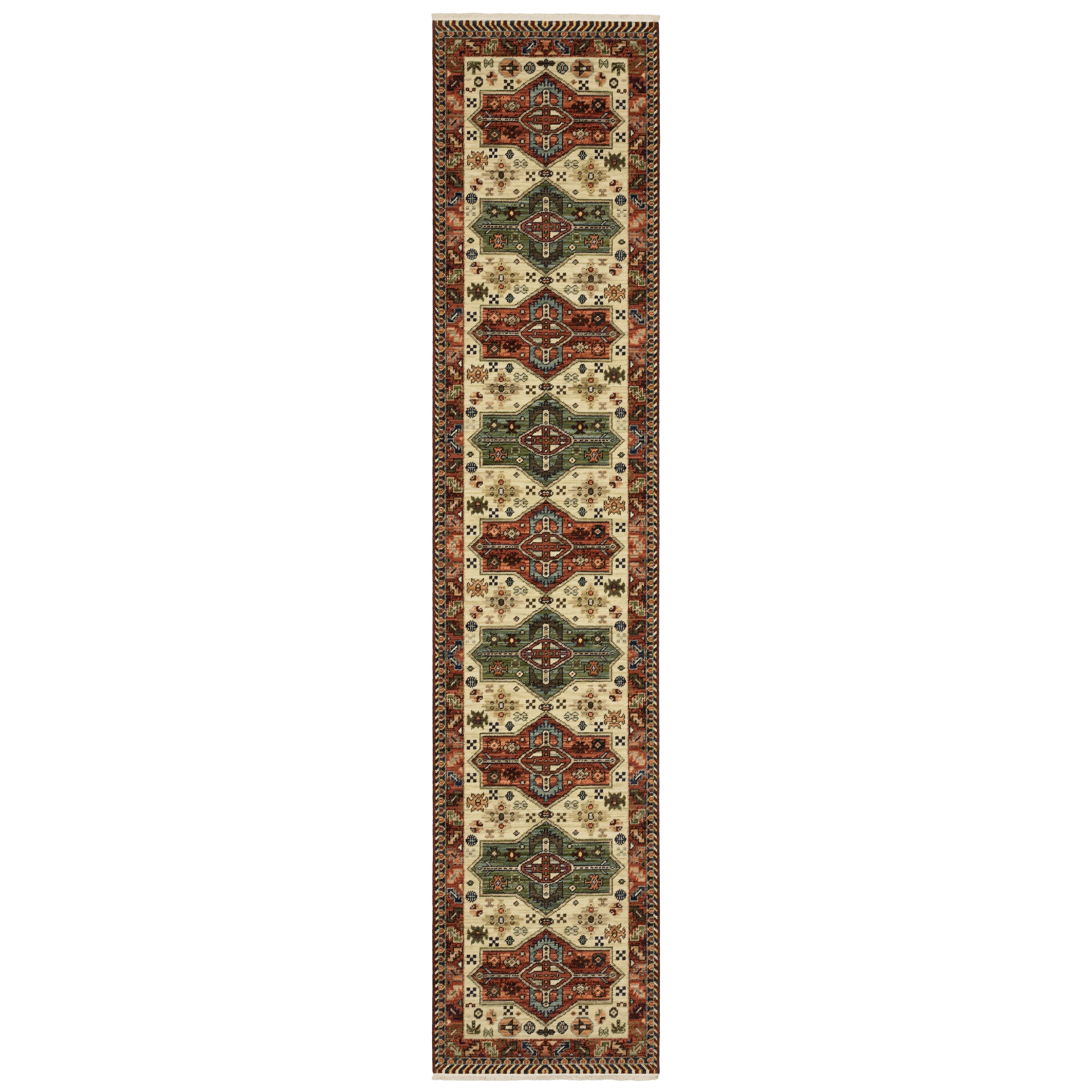 Oriental Weavers Lilihan 8022R Red/Multi Area Rug