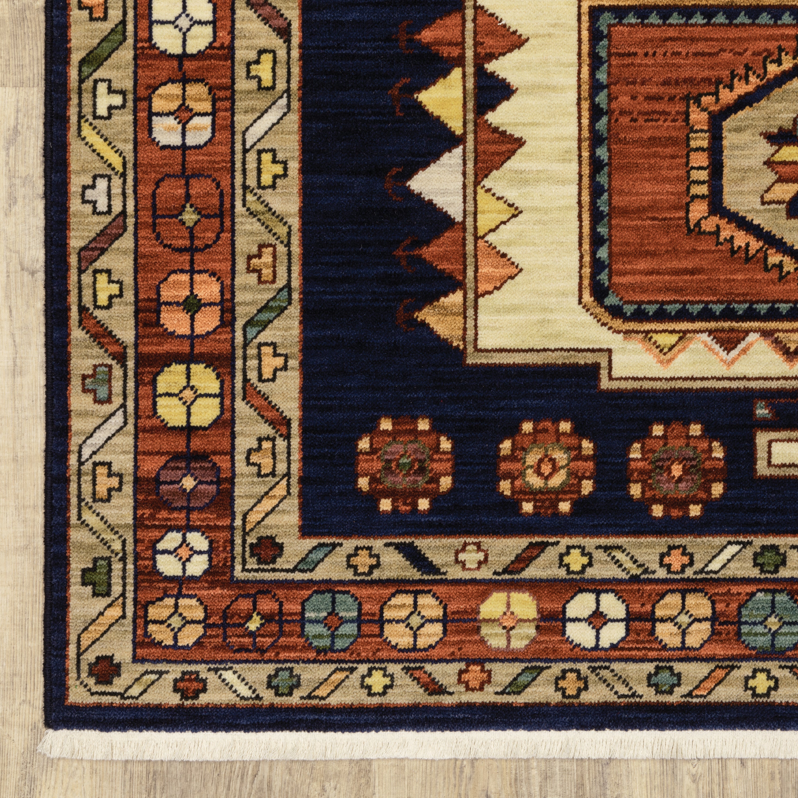 Oriental Weavers Lilihan 90B Blue/Red Area Rug