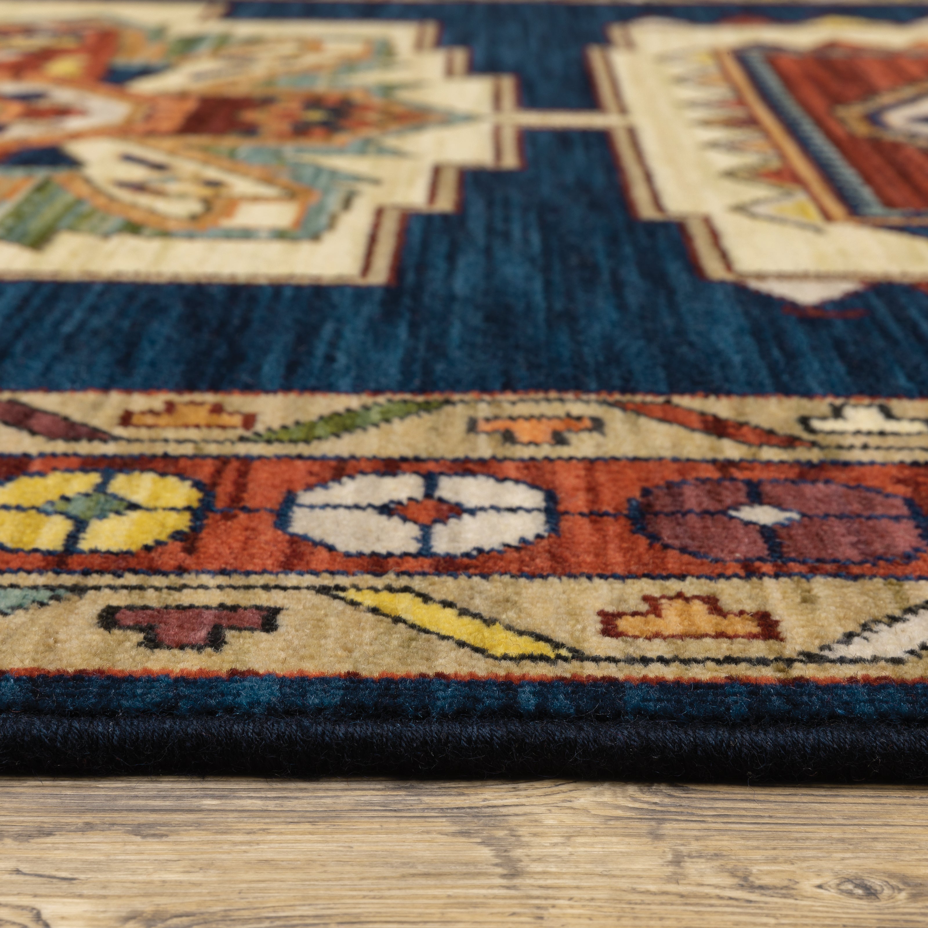Oriental Weavers Lilihan 90B Blue/Red Area Rug