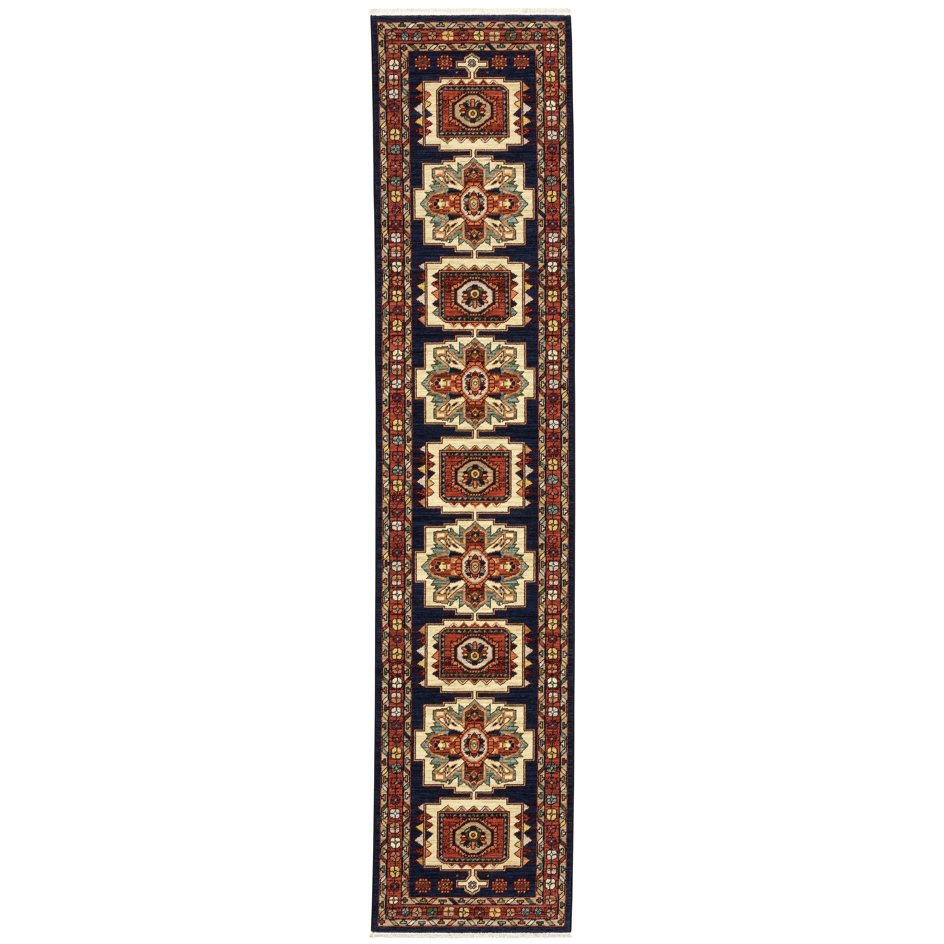 Oriental Weavers Lilihan 90B Blue/Red Area Rug