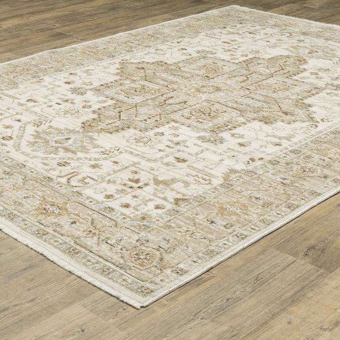 Oriental Weavers Lola LLA01 Beige/Gold Area Rug