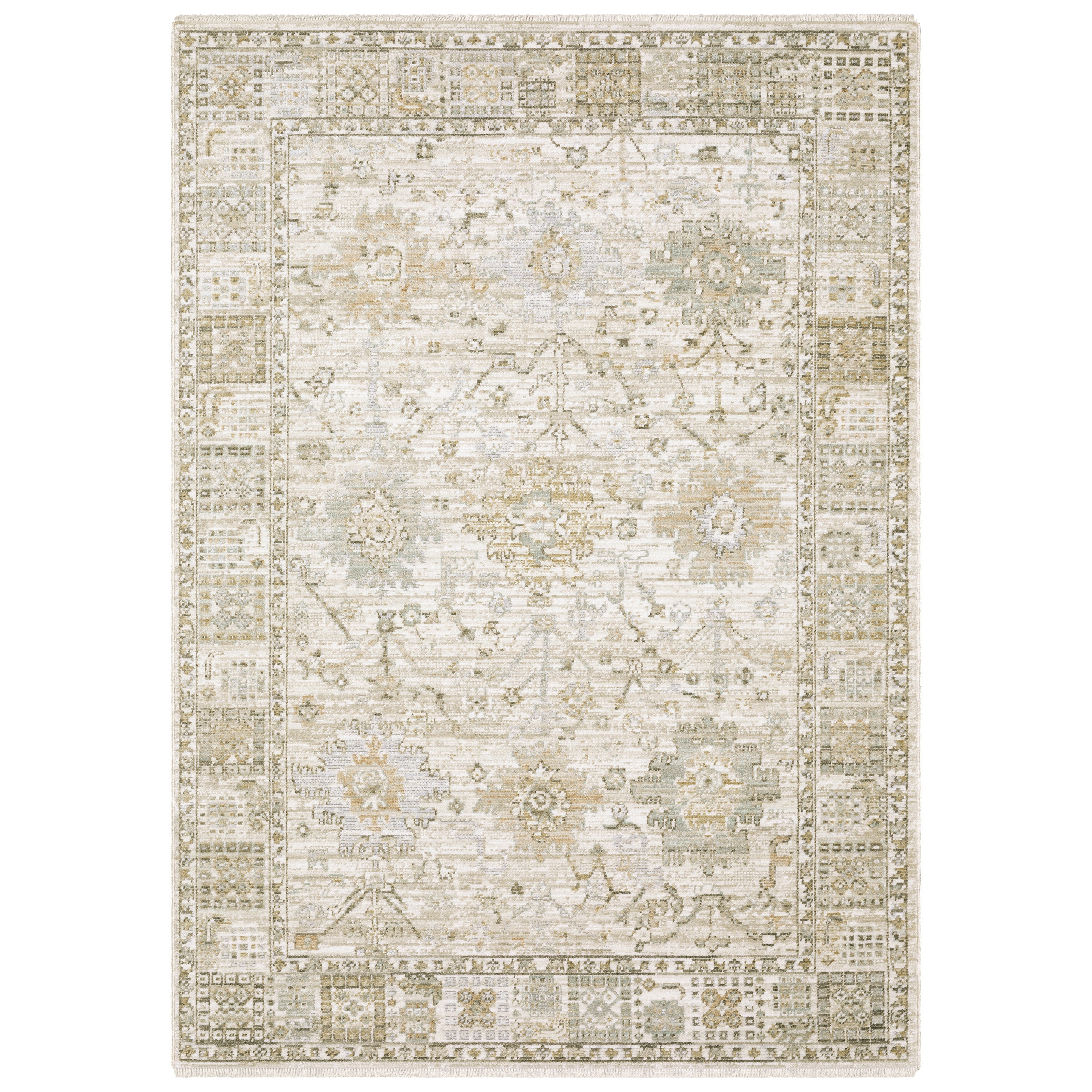 Oriental Weavers Lola LLA02 Gold/Blue Area Rug