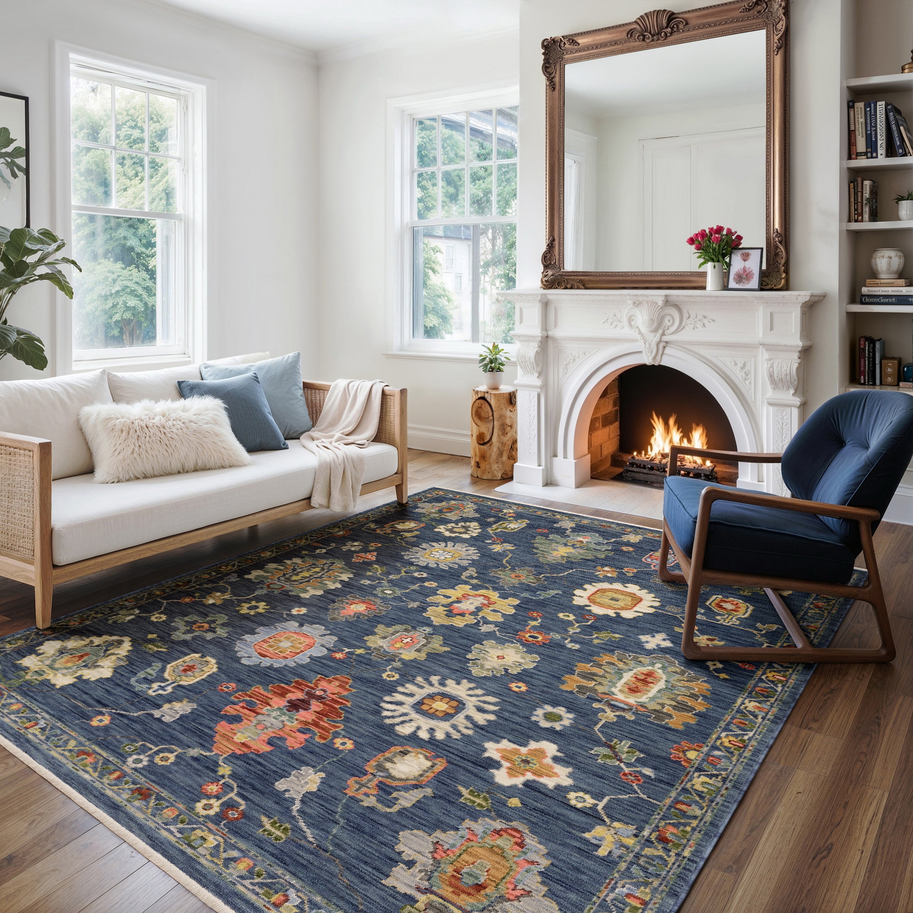 Oriental Weavers Lucca 2863B Blue/Multi Area Rug