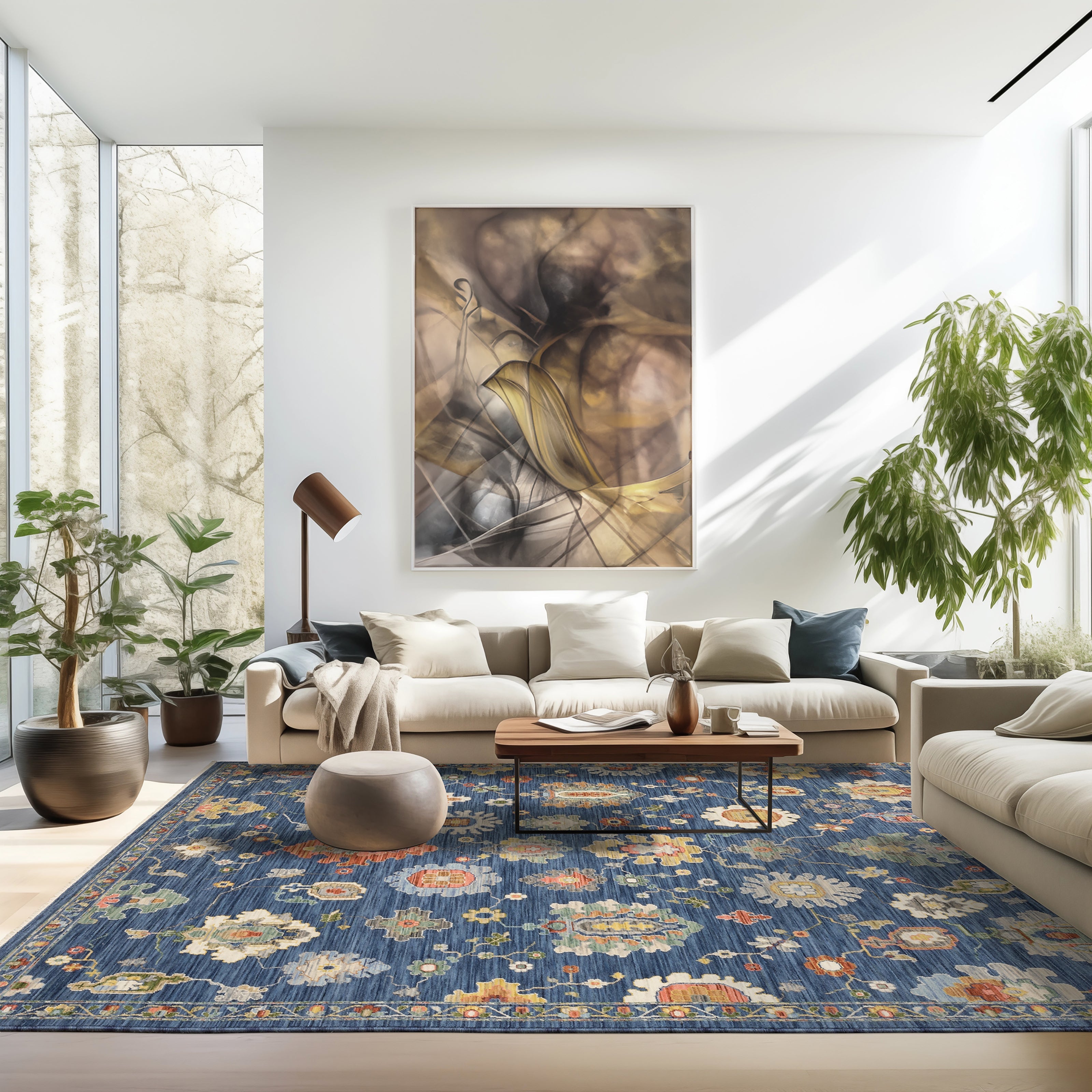Oriental Weavers Lucca 2863B Blue/Multi Area Rug