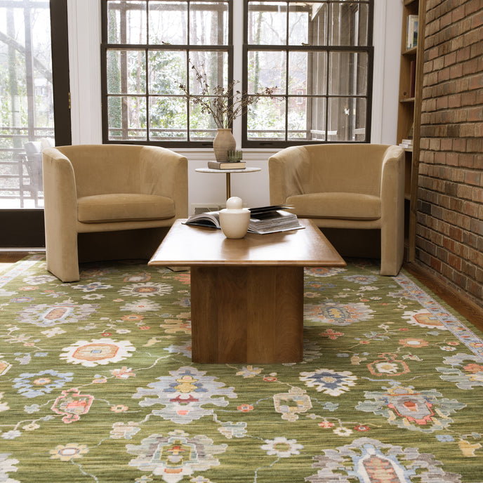 Oriental Weavers Lucca 2863E Green/Multi Area Rug